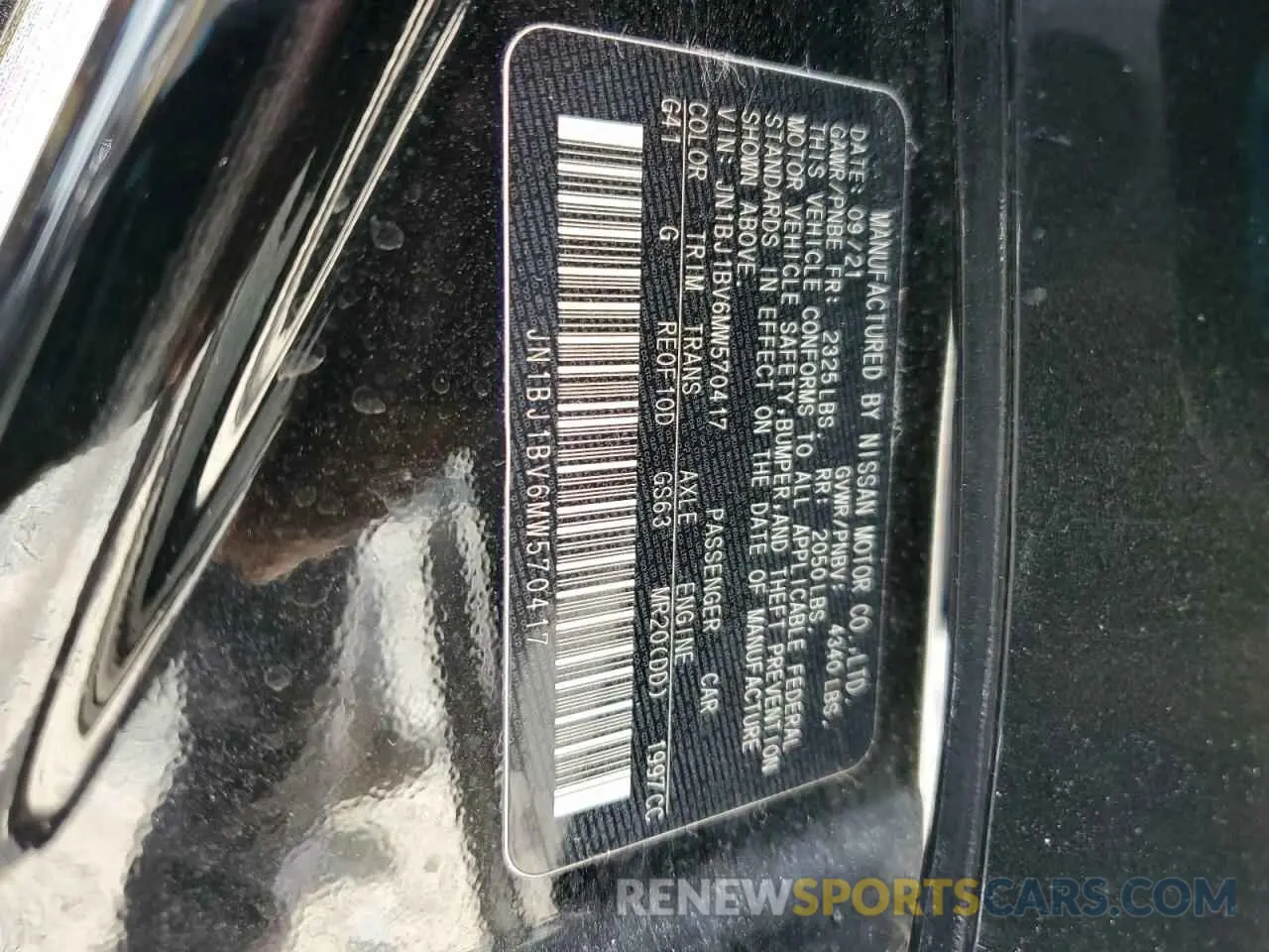 13 Photograph of a damaged car JN1BJ1BV6MW570417 NISSAN ROGUE 2021