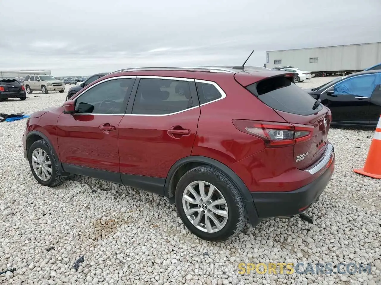 2 Photograph of a damaged car JN1BJ1BV7MW322371 NISSAN ROGUE 2021