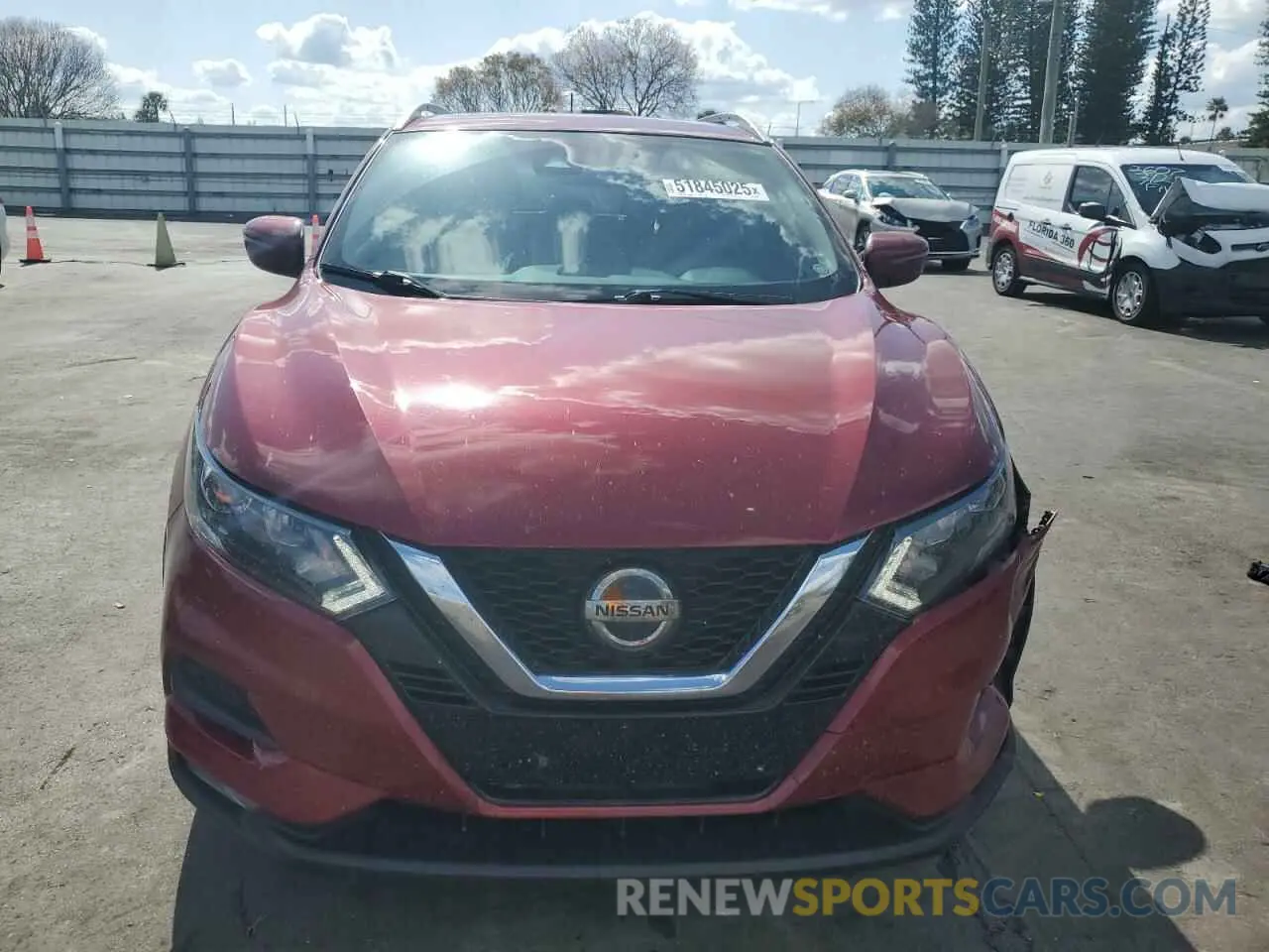 5 Photograph of a damaged car JN1BJ1BV8MW323609 NISSAN ROGUE 2021