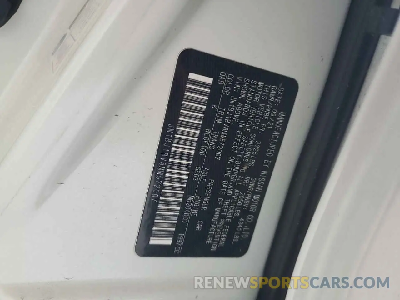 13 Photograph of a damaged car JN1BJ1BV8MW572007 NISSAN ROGUE 2021