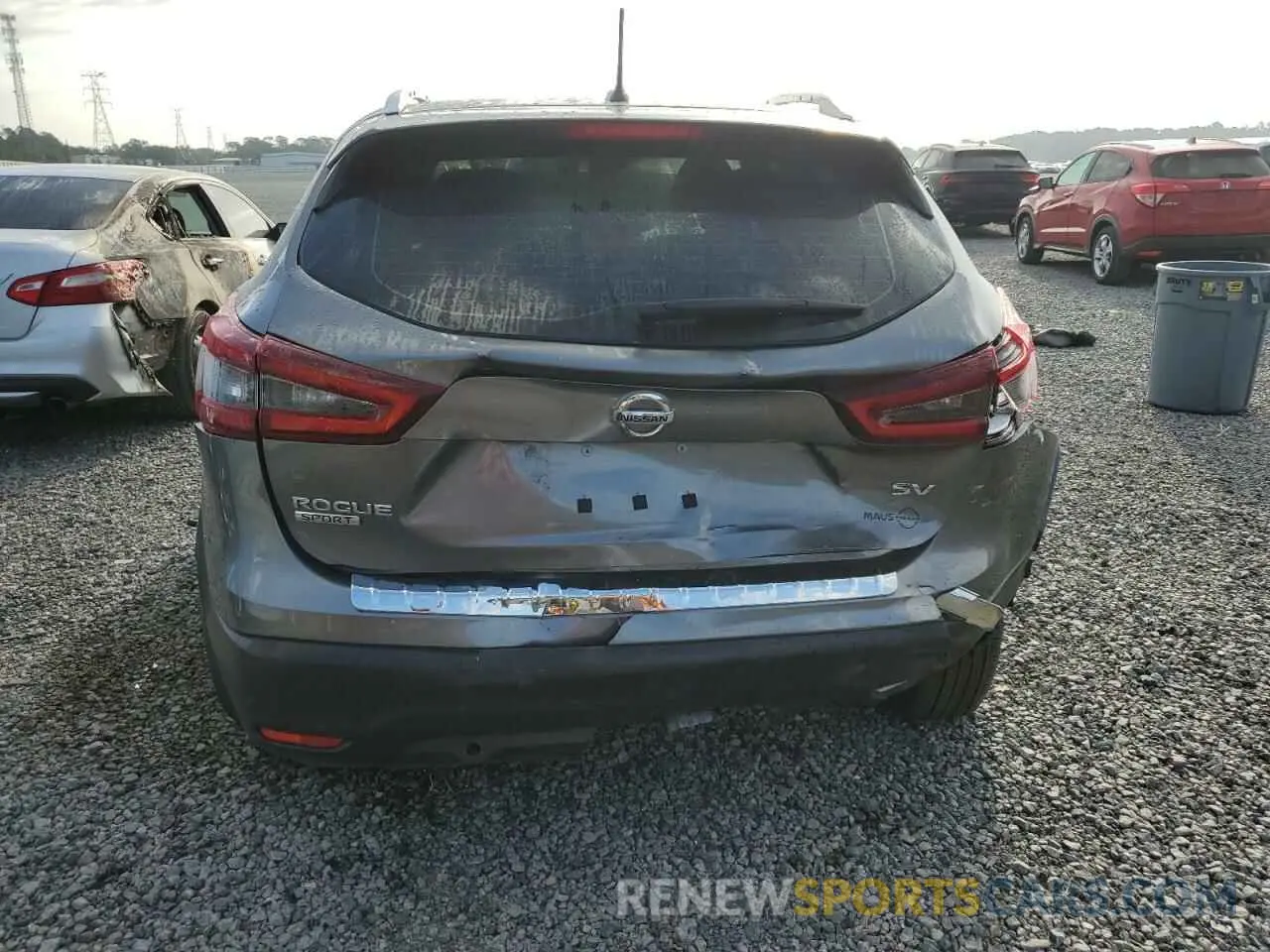 6 Photograph of a damaged car JN1BJ1BV9MW321884 NISSAN ROGUE 2021