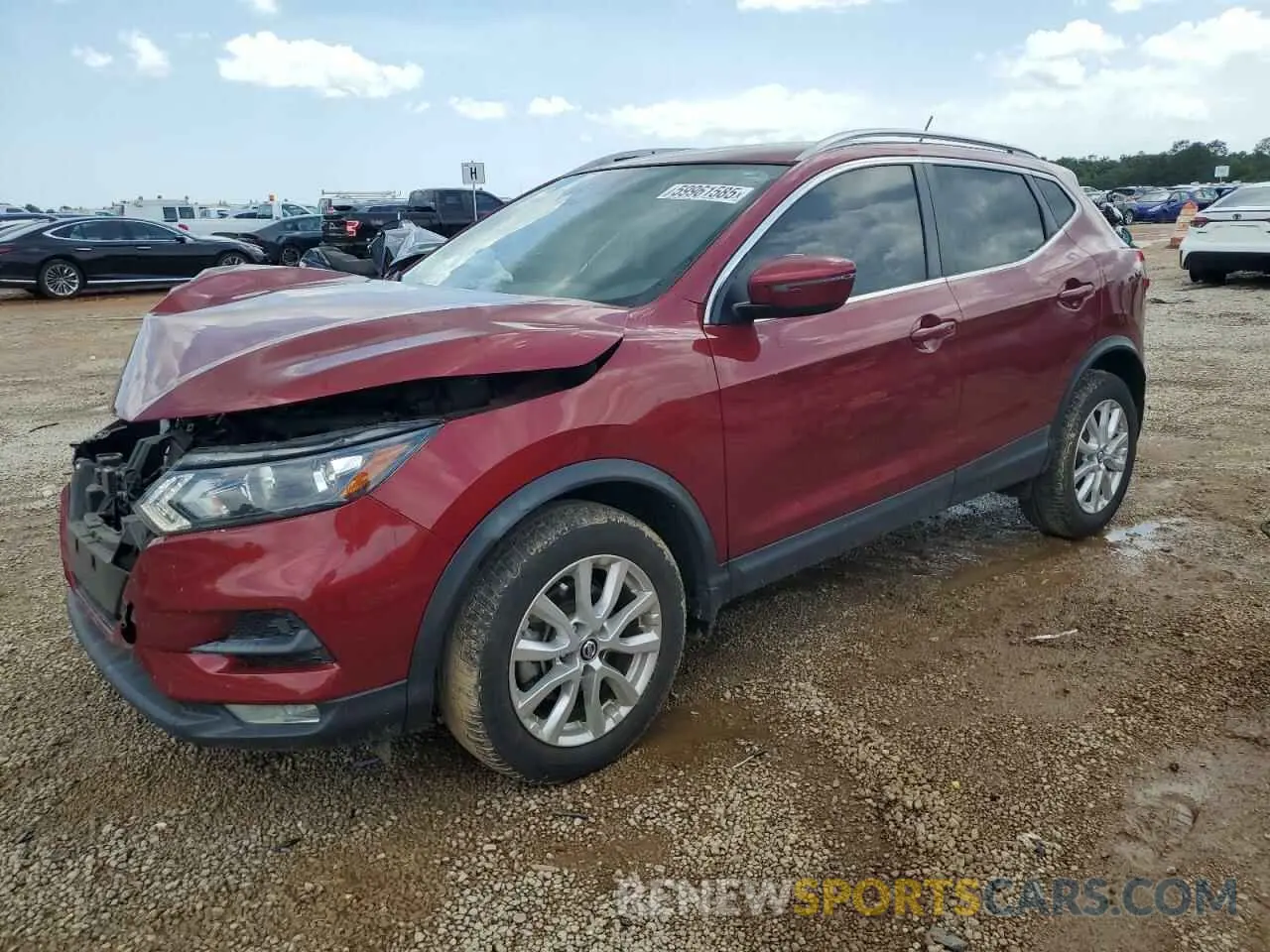 1 Photograph of a damaged car JN1BJ1BVXMW312191 NISSAN ROGUE 2021