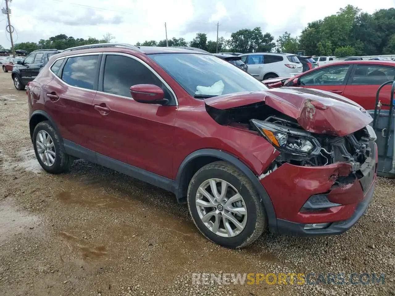 4 Photograph of a damaged car JN1BJ1BVXMW312191 NISSAN ROGUE 2021