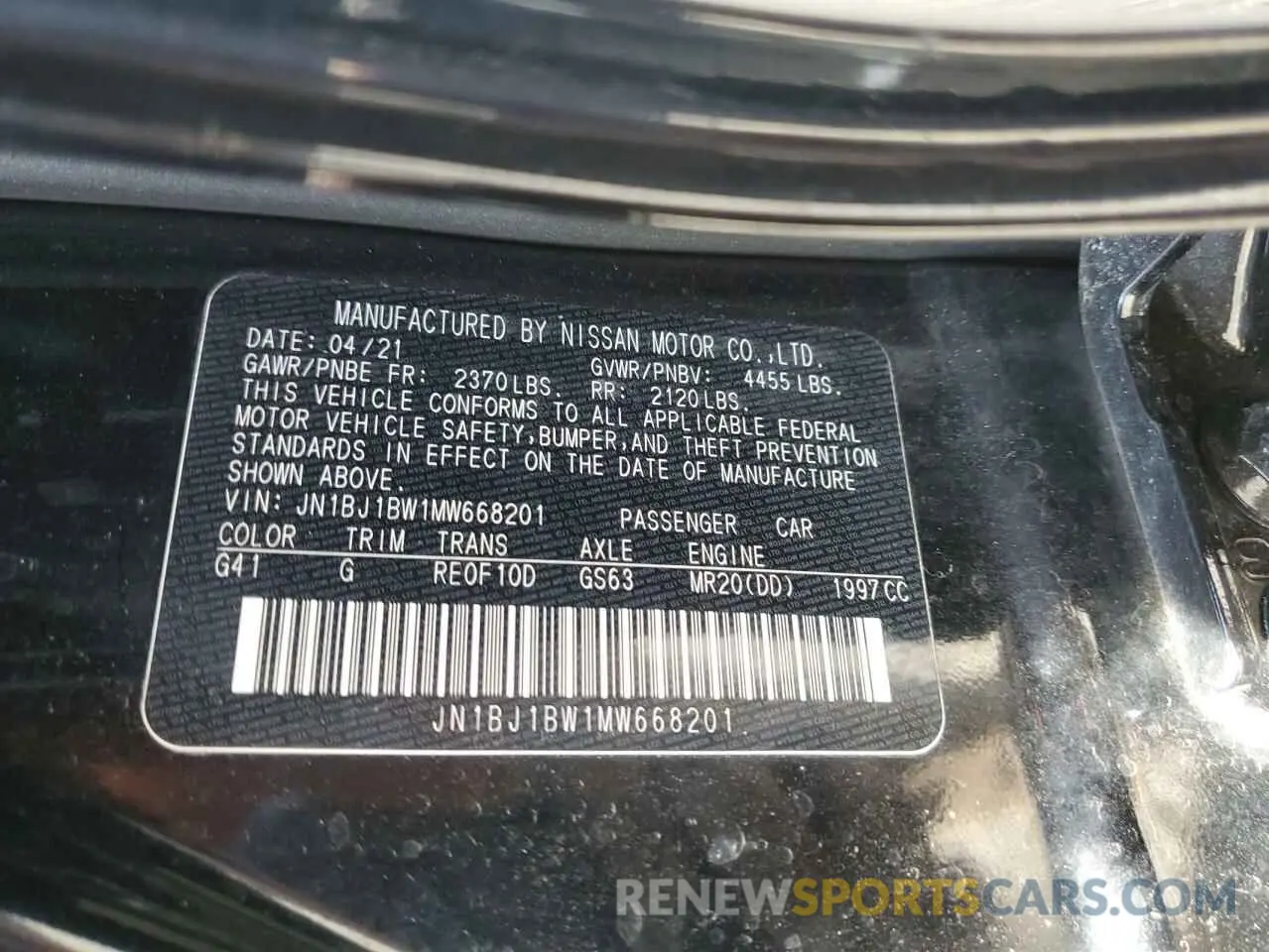 14 Photograph of a damaged car JN1BJ1BW1MW668201 NISSAN ROGUE 2021