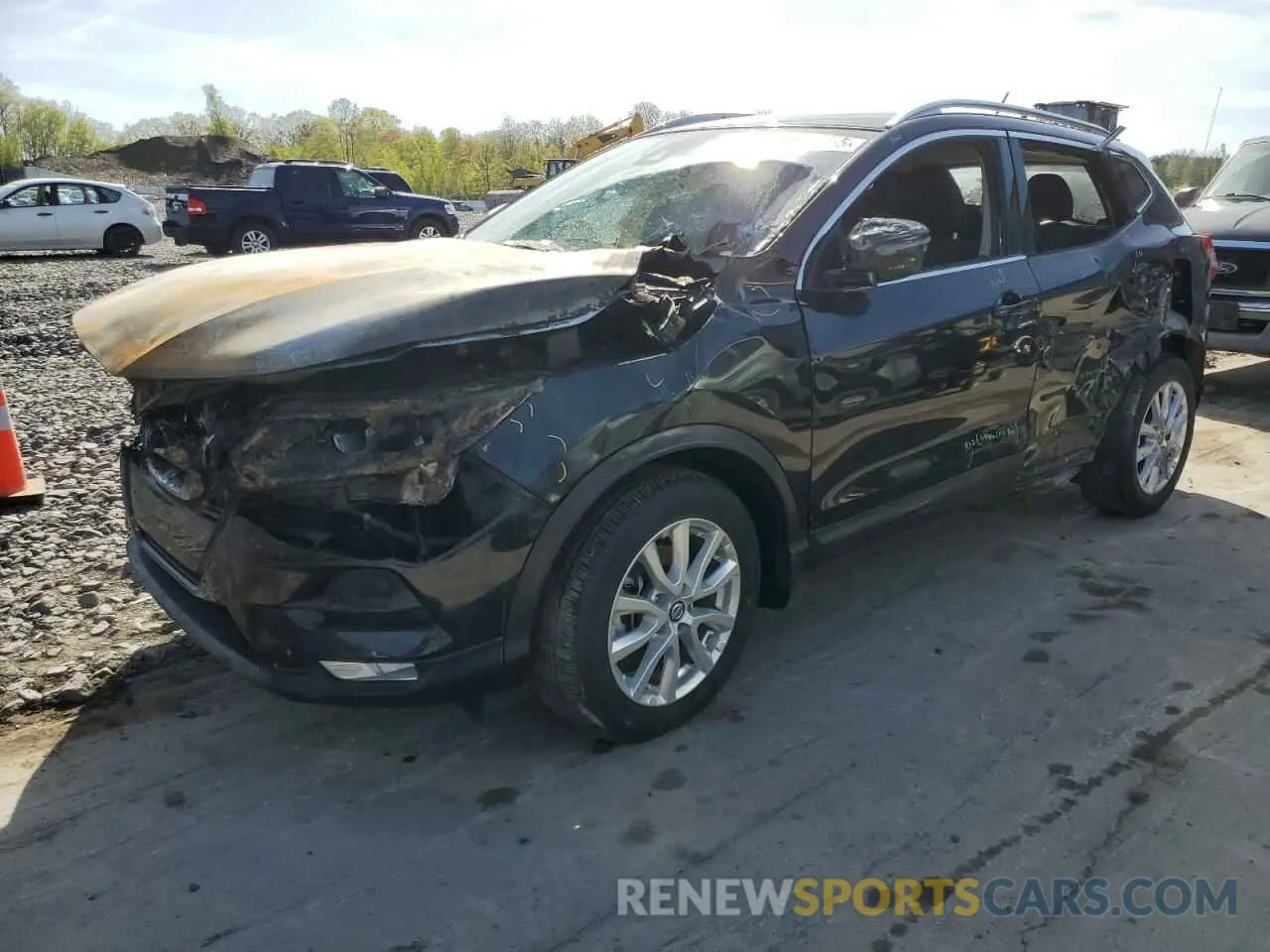 1 Photograph of a damaged car JN1BJ1BW6MW663026 NISSAN ROGUE 2021