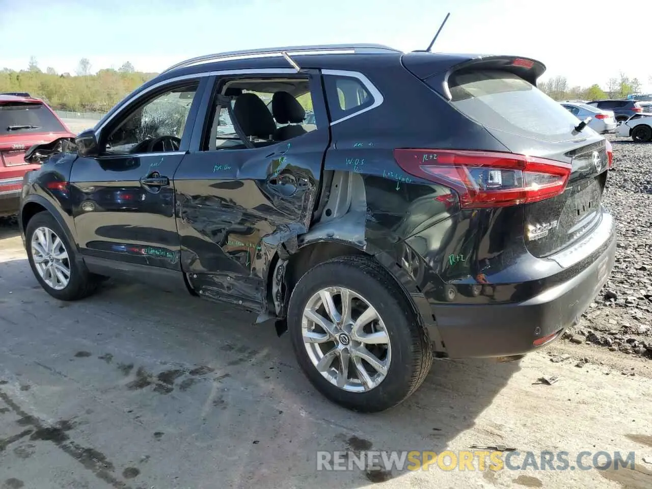 2 Photograph of a damaged car JN1BJ1BW6MW663026 NISSAN ROGUE 2021