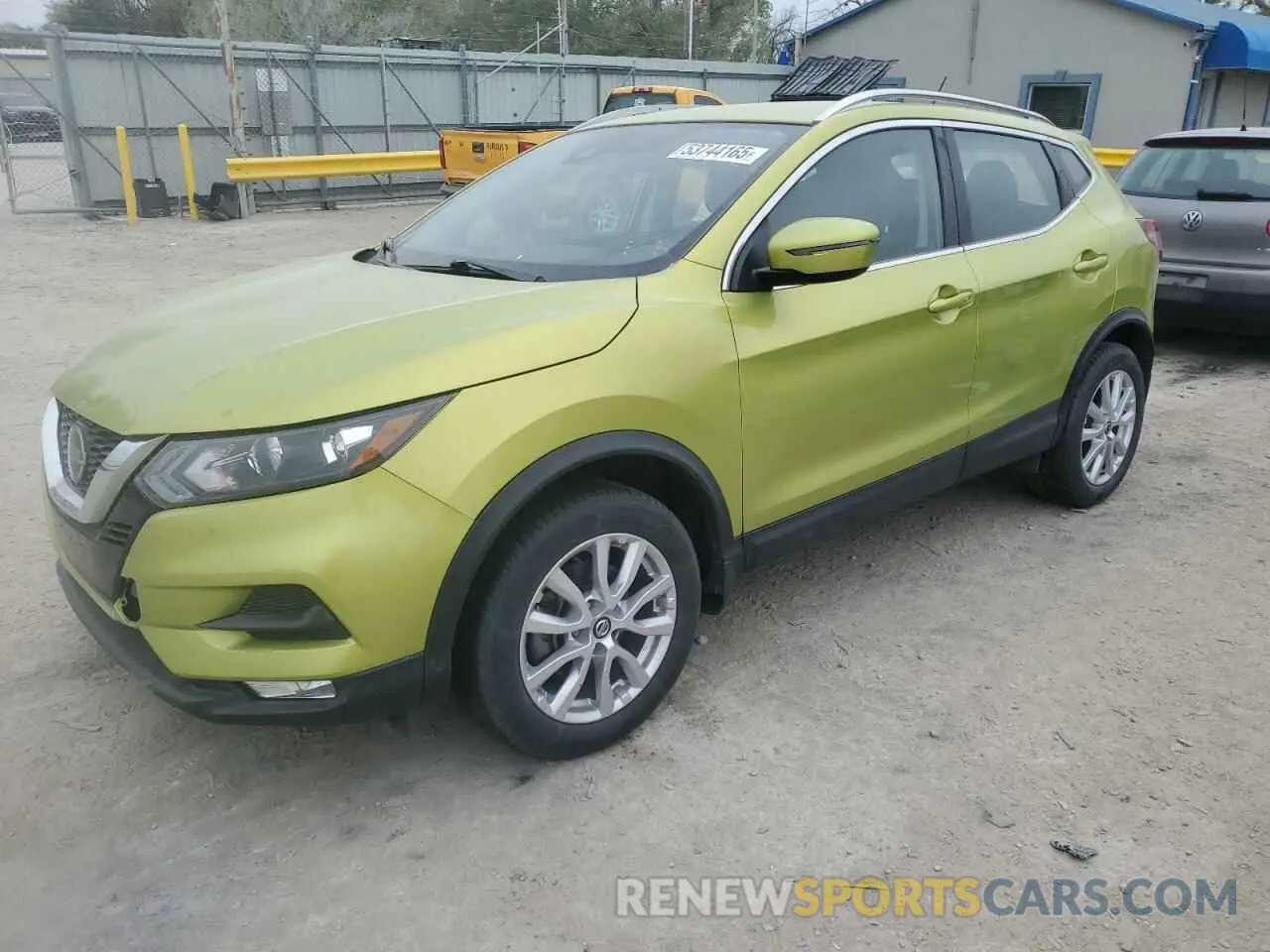 1 Photograph of a damaged car JN1BJ1BW7MW435519 NISSAN ROGUE 2021