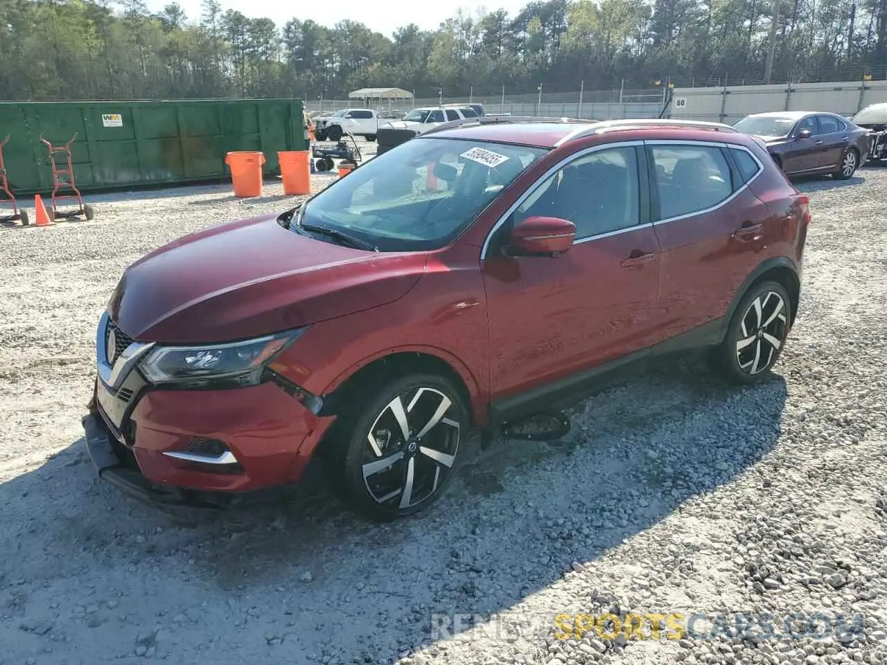 1 Photograph of a damaged car JN1BJ1CV2MW321143 NISSAN ROGUE 2021