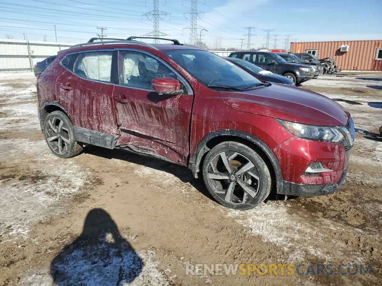 4 Photograph of a damaged car JN1BJ1CW1MW451620 NISSAN ROGUE 2021