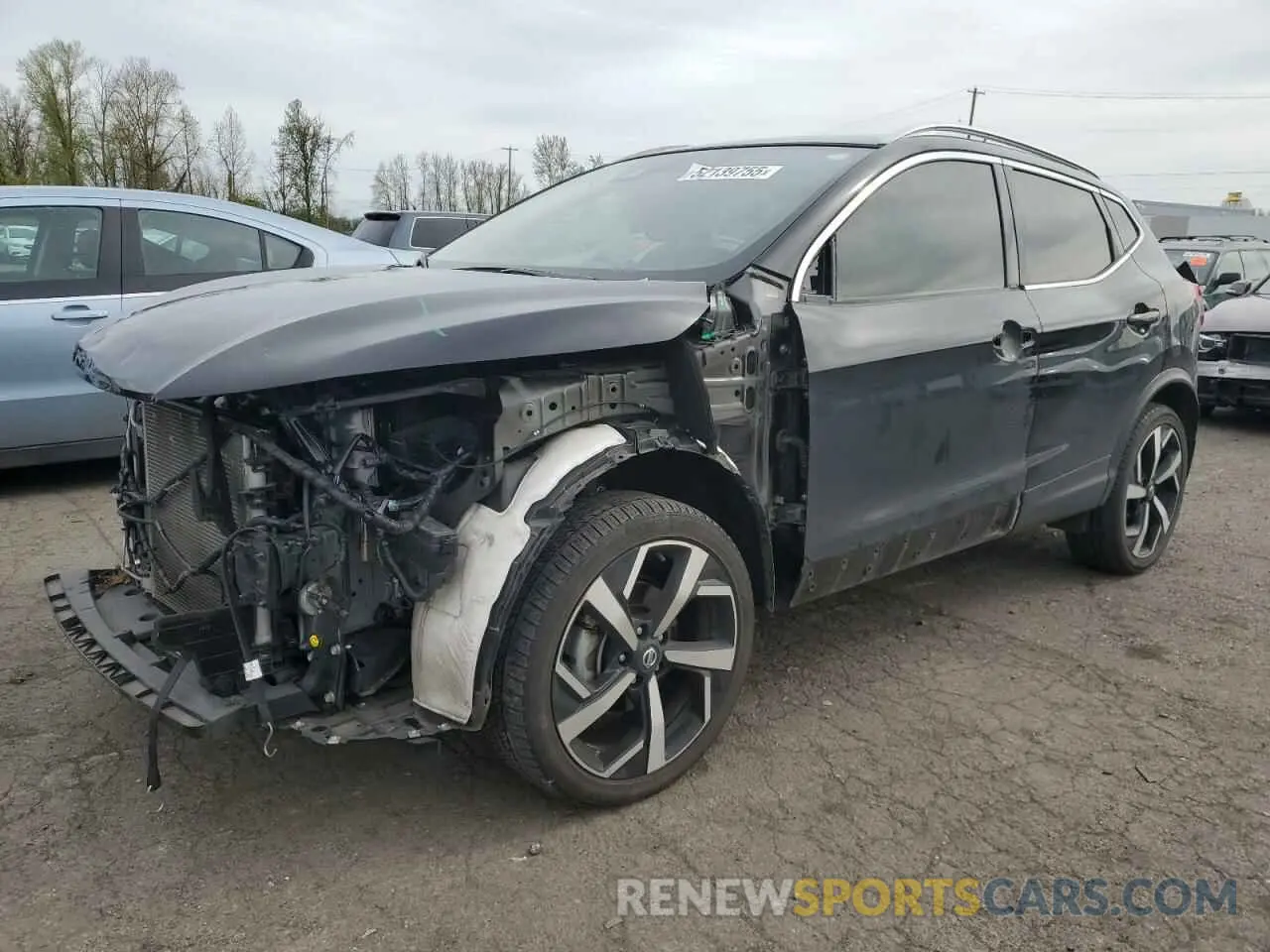 1 Photograph of a damaged car JN1BJ1CW1MW452282 NISSAN ROGUE 2021