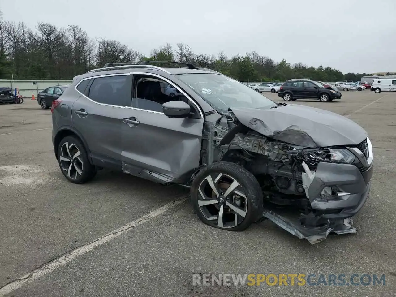 4 Photograph of a damaged car JN1BJ1CW7MW426947 NISSAN ROGUE 2021