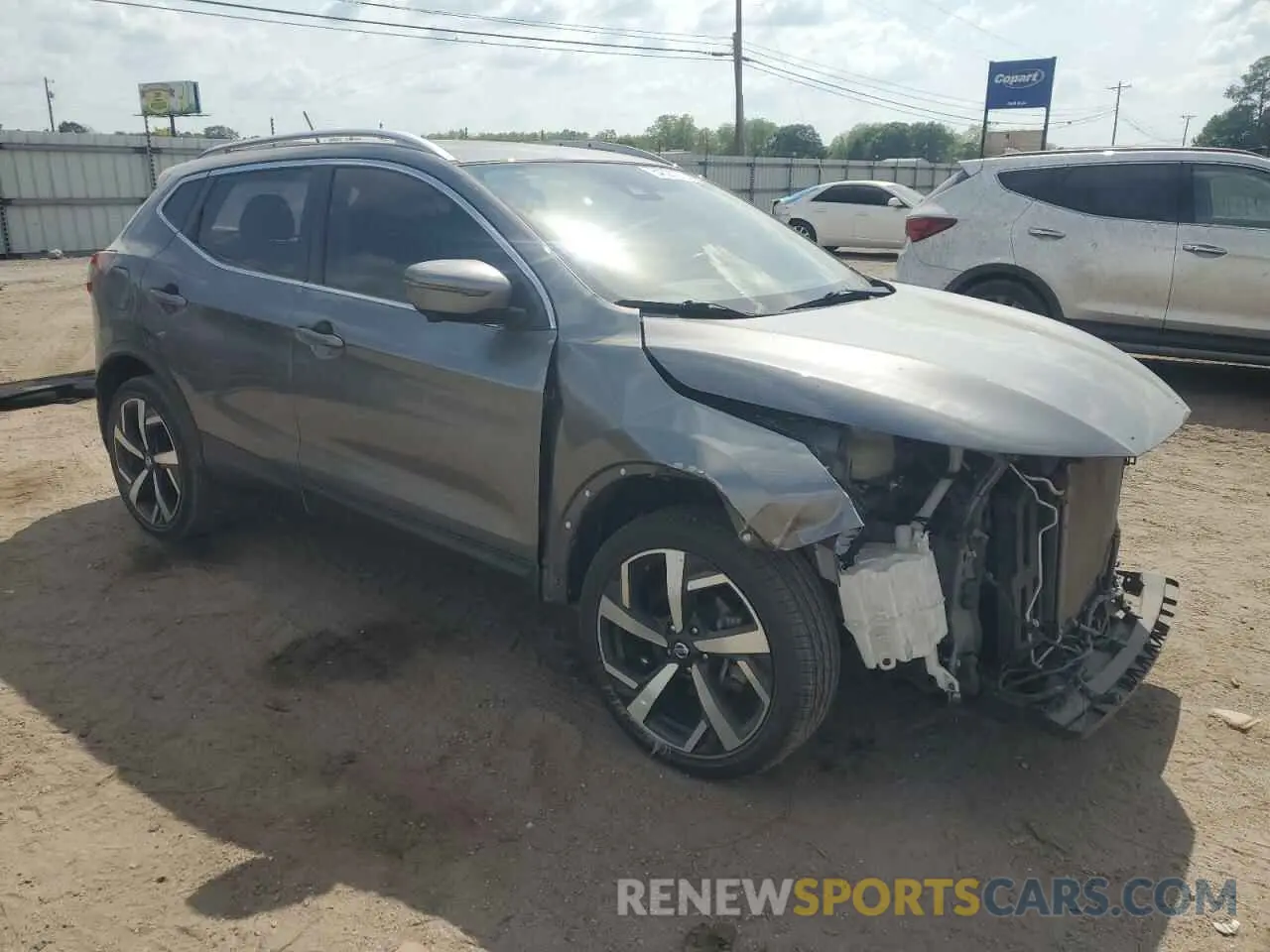 4 Photograph of a damaged car JN1BJ1CW7MW452660 NISSAN ROGUE 2021