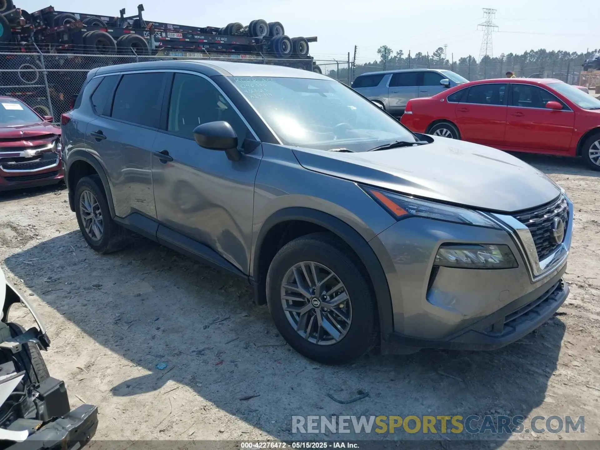 1 Photograph of a damaged car JN8AT3AA0MW003394 NISSAN ROGUE 2021