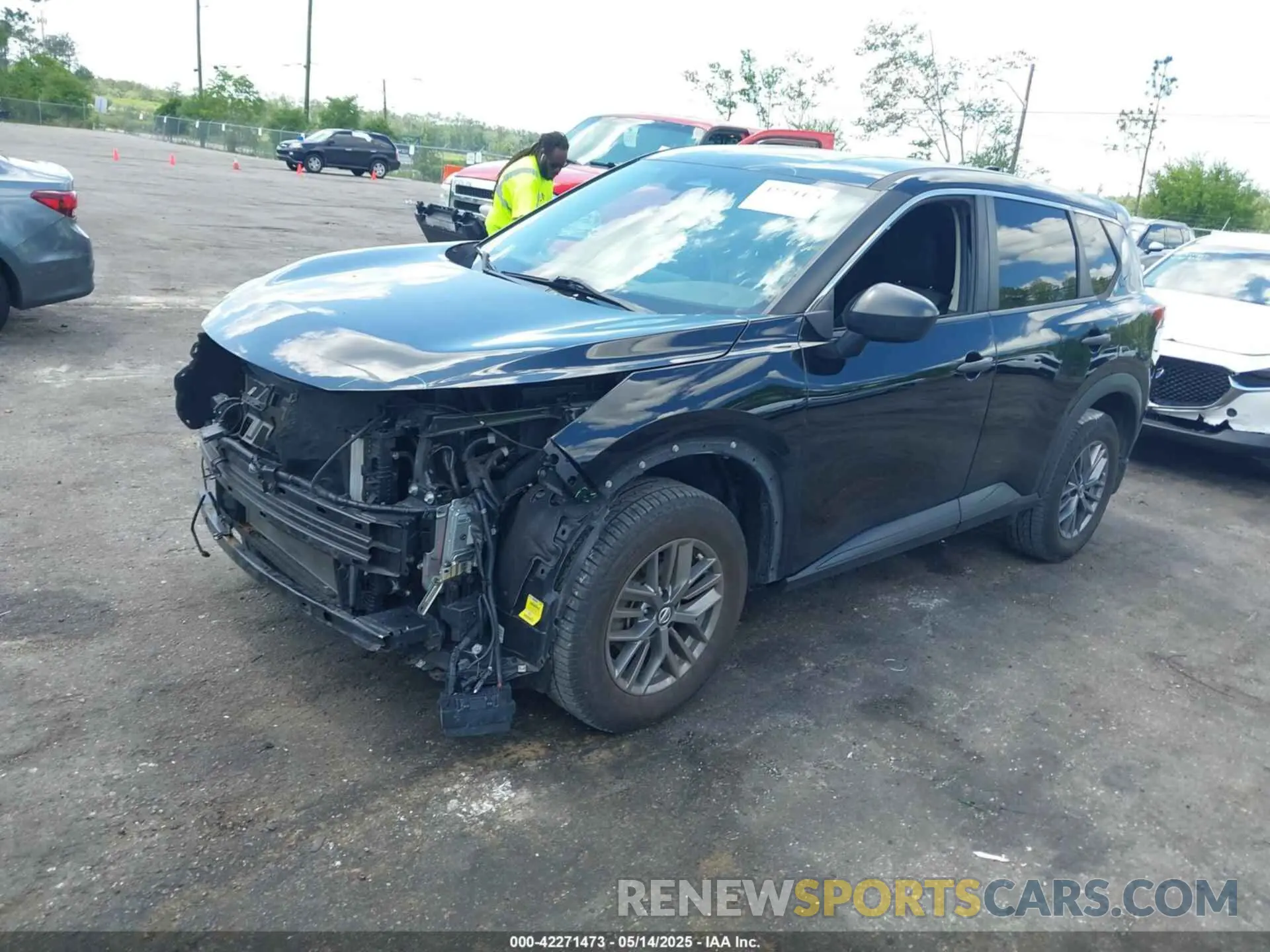 2 Photograph of a damaged car JN8AT3AA2MW002456 NISSAN ROGUE 2021