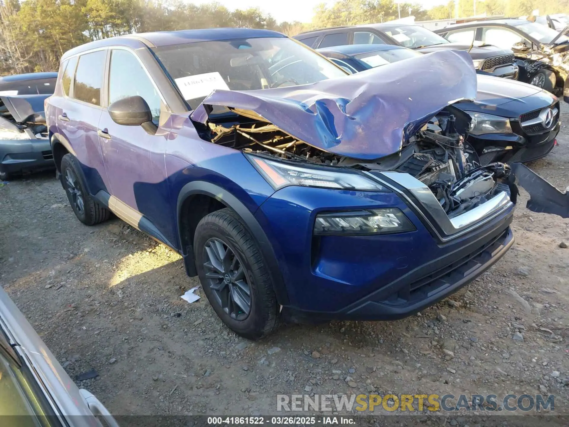 1 Photograph of a damaged car JN8AT3AA8MW018600 NISSAN ROGUE 2021