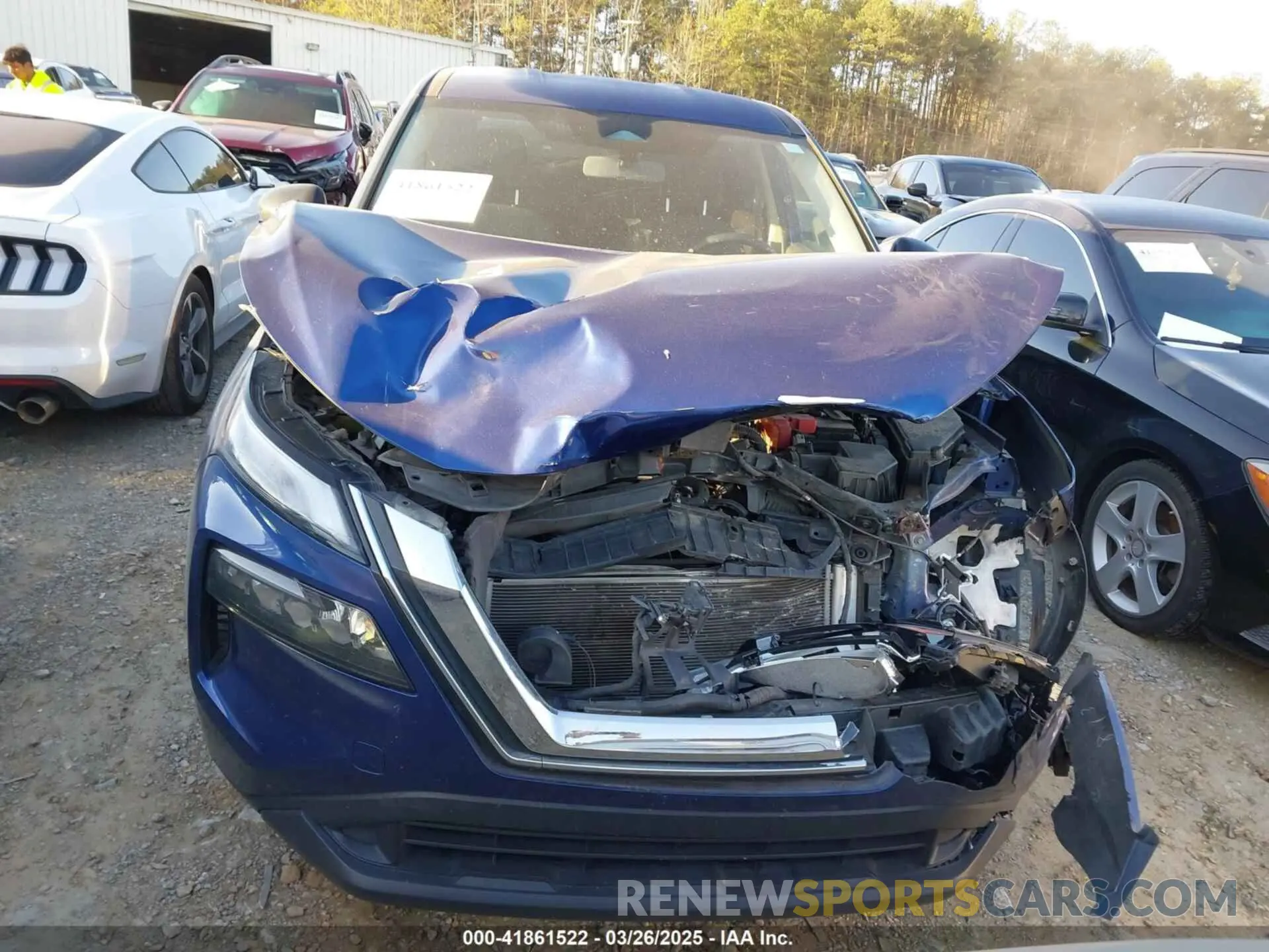 12 Photograph of a damaged car JN8AT3AA8MW018600 NISSAN ROGUE 2021