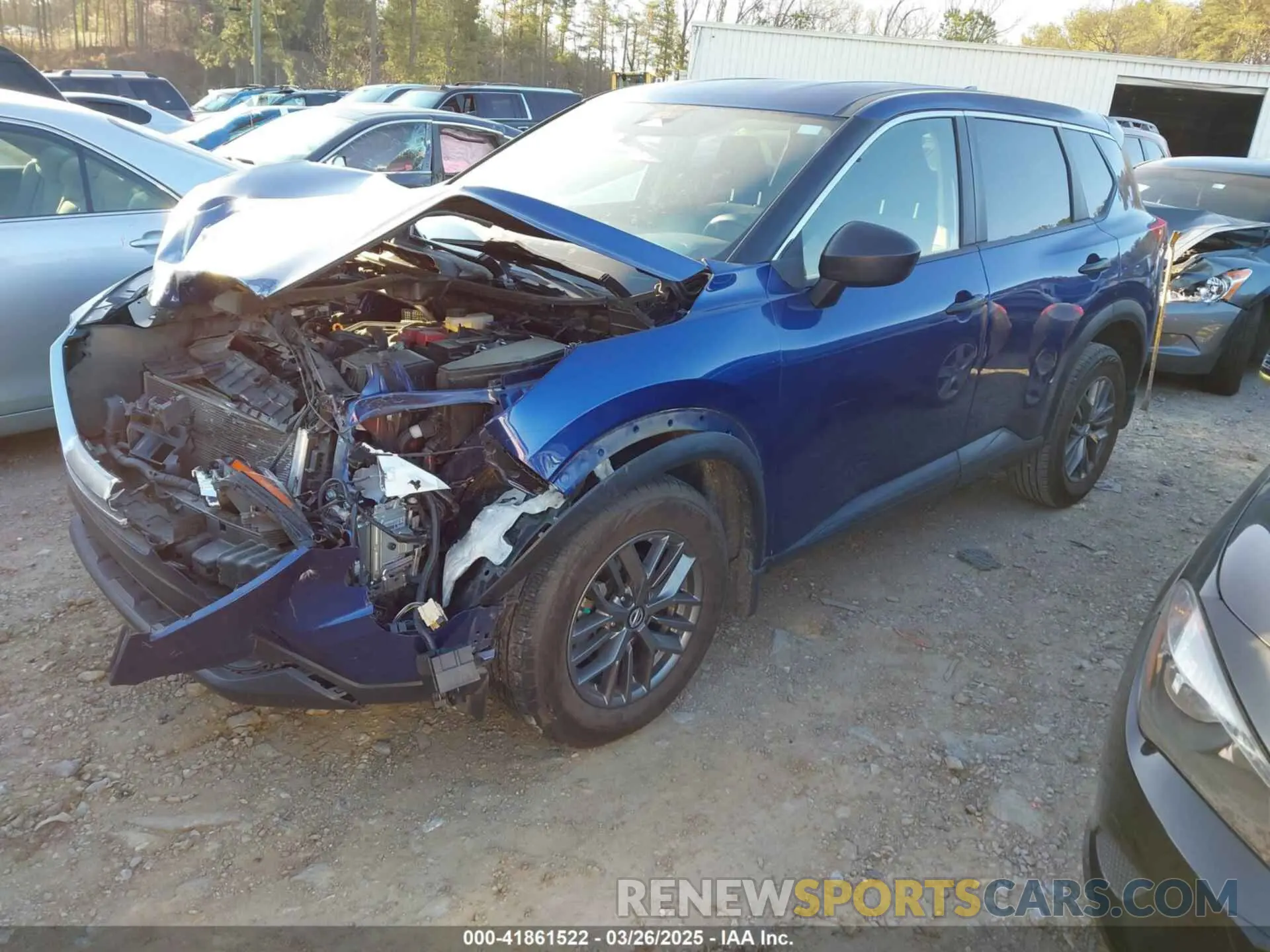 2 Photograph of a damaged car JN8AT3AA8MW018600 NISSAN ROGUE 2021