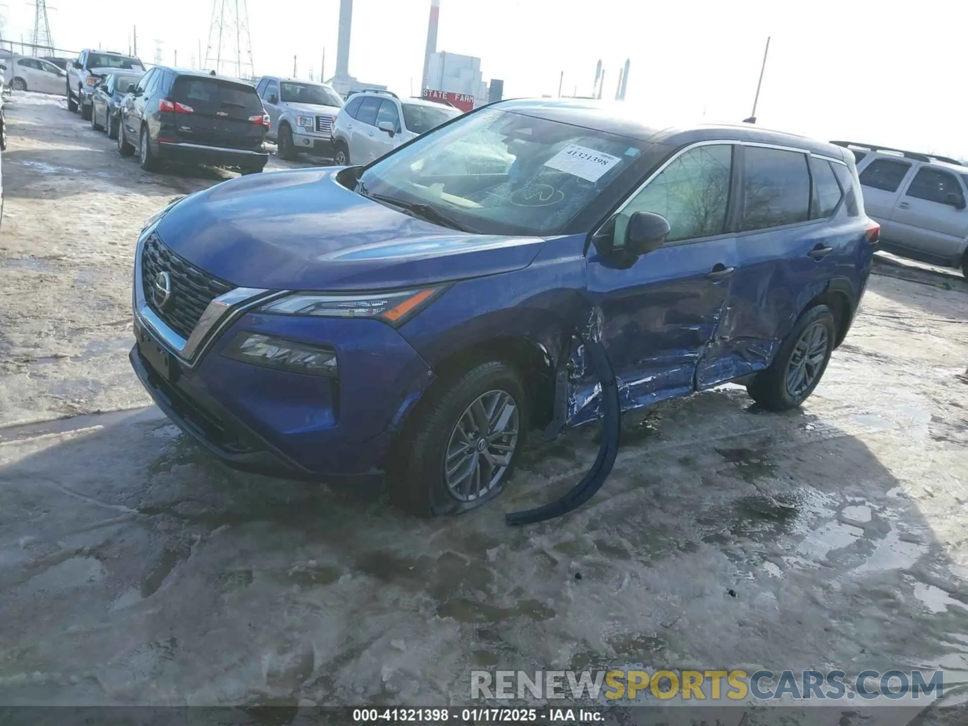 2 Photograph of a damaged car JN8AT3AB1MW225886 NISSAN ROGUE 2021