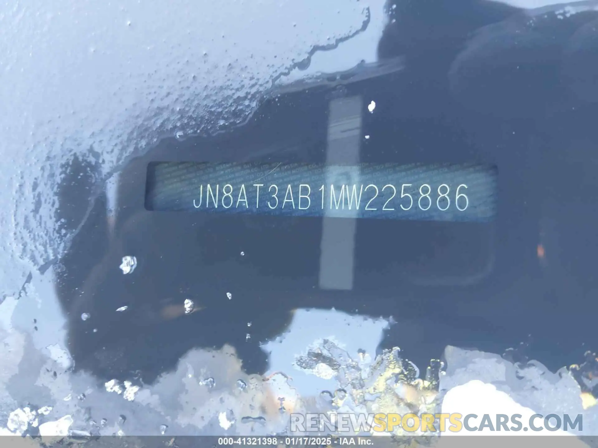 9 Photograph of a damaged car JN8AT3AB1MW225886 NISSAN ROGUE 2021