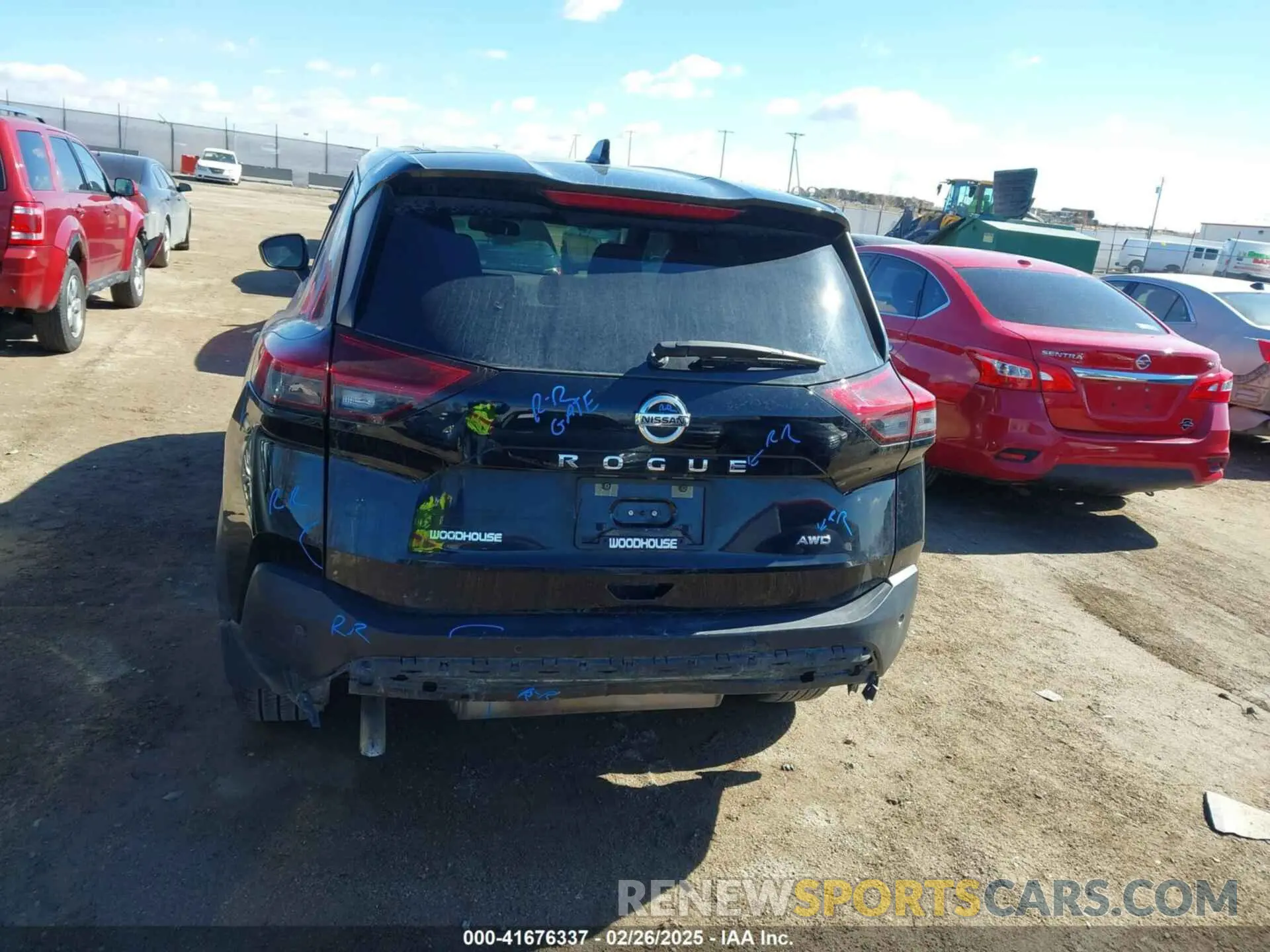 16 Photograph of a damaged car JN8AT3AB7MW211782 NISSAN ROGUE 2021