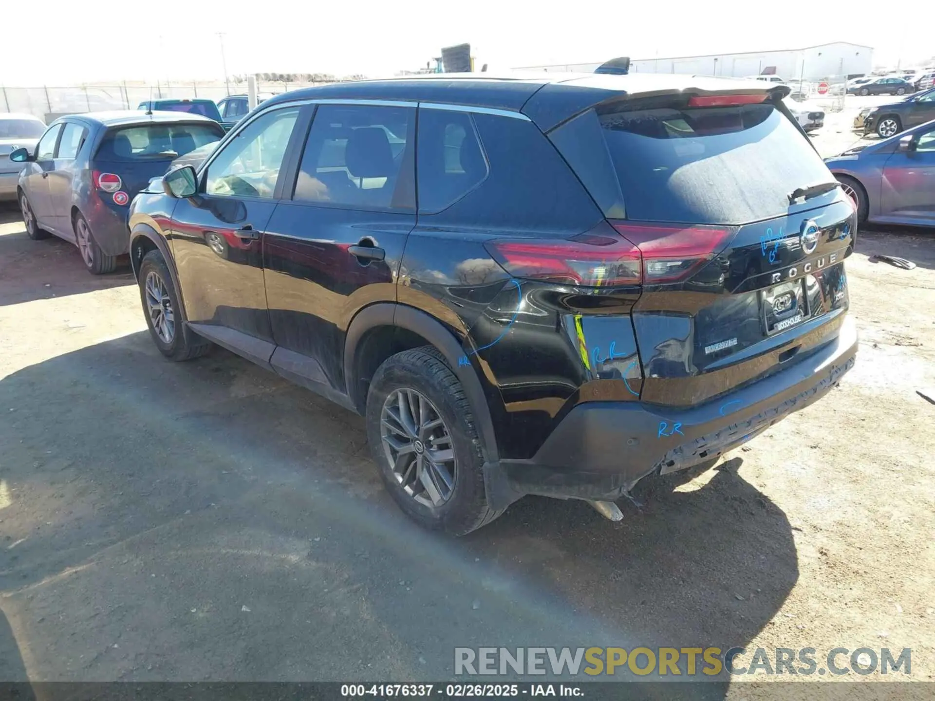 3 Photograph of a damaged car JN8AT3AB7MW211782 NISSAN ROGUE 2021
