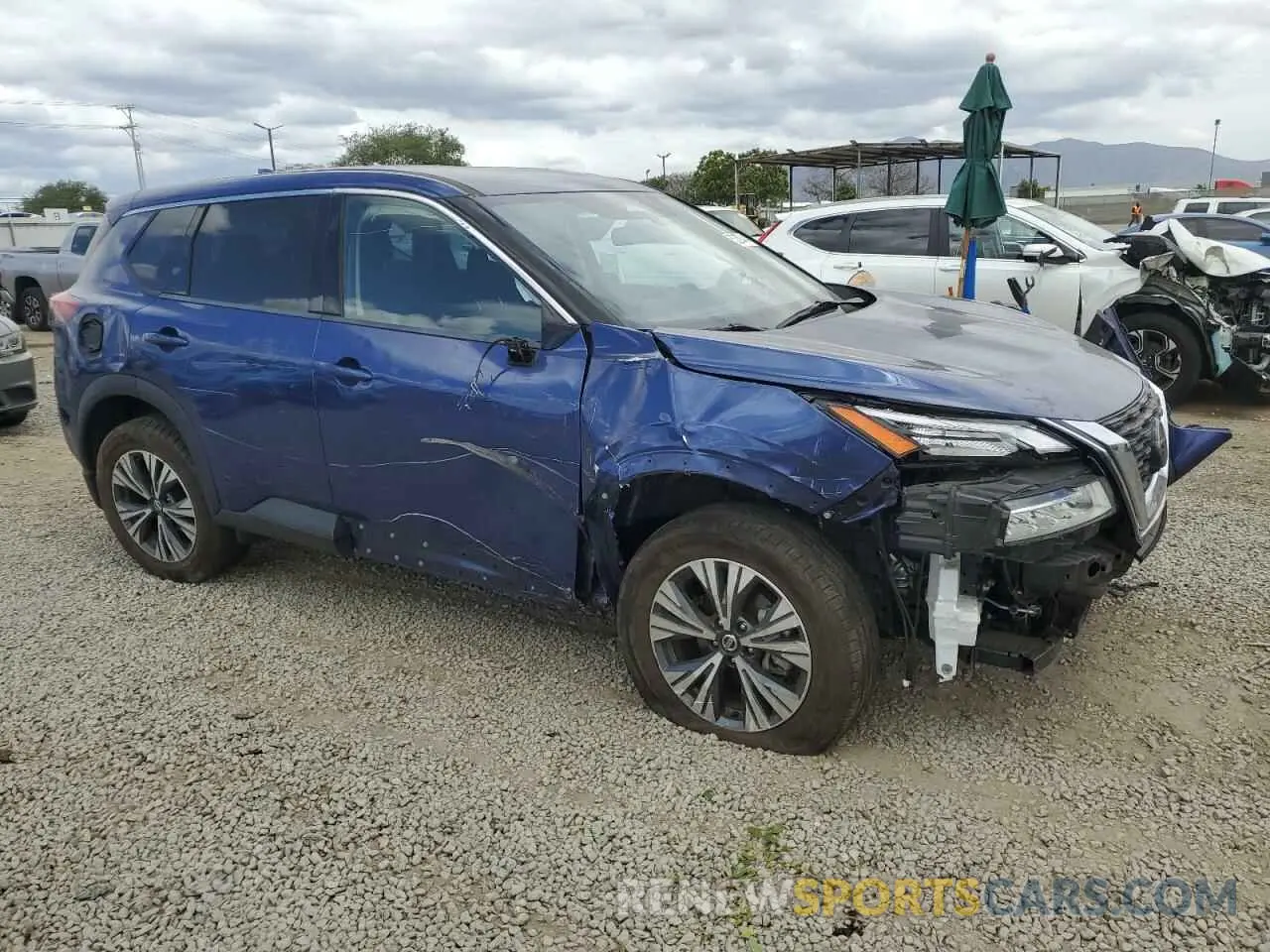 4 Photograph of a damaged car JN8AT3BA0MW007802 NISSAN ROGUE 2021