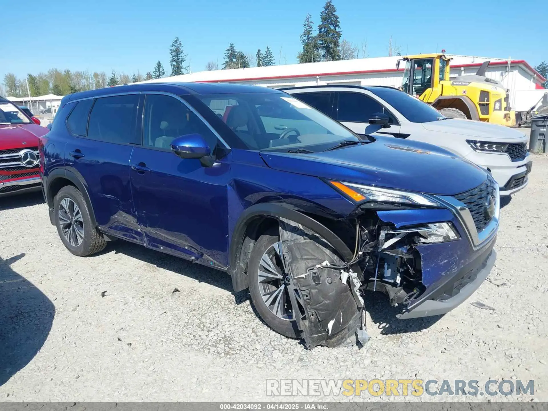 1 Photograph of a damaged car JN8AT3BA0MW007993 NISSAN ROGUE 2021