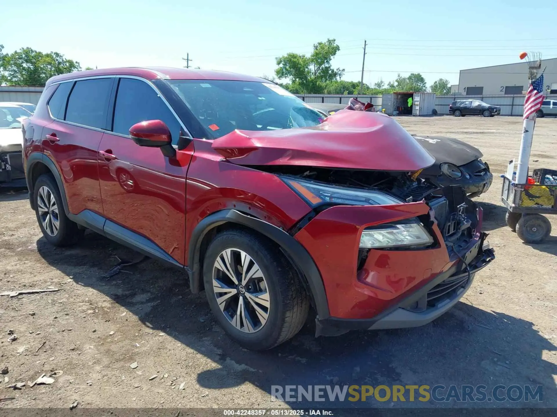 1 Photograph of a damaged car JN8AT3BA1MW010658 NISSAN ROGUE 2021