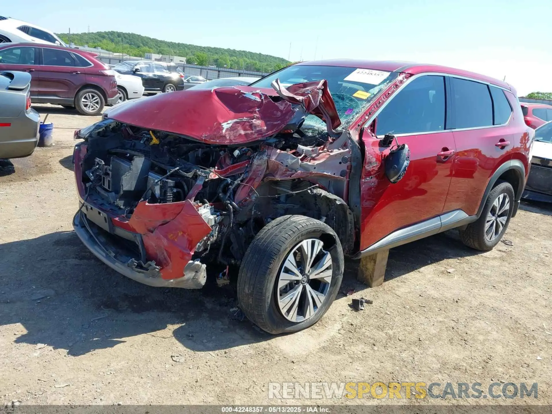 2 Photograph of a damaged car JN8AT3BA1MW010658 NISSAN ROGUE 2021