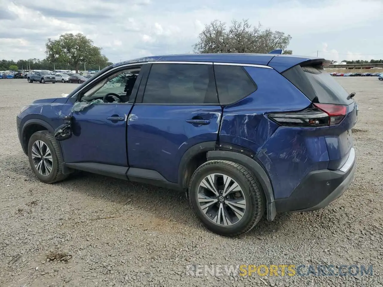 2 Photograph of a damaged car JN8AT3BA2MW007509 NISSAN ROGUE 2021