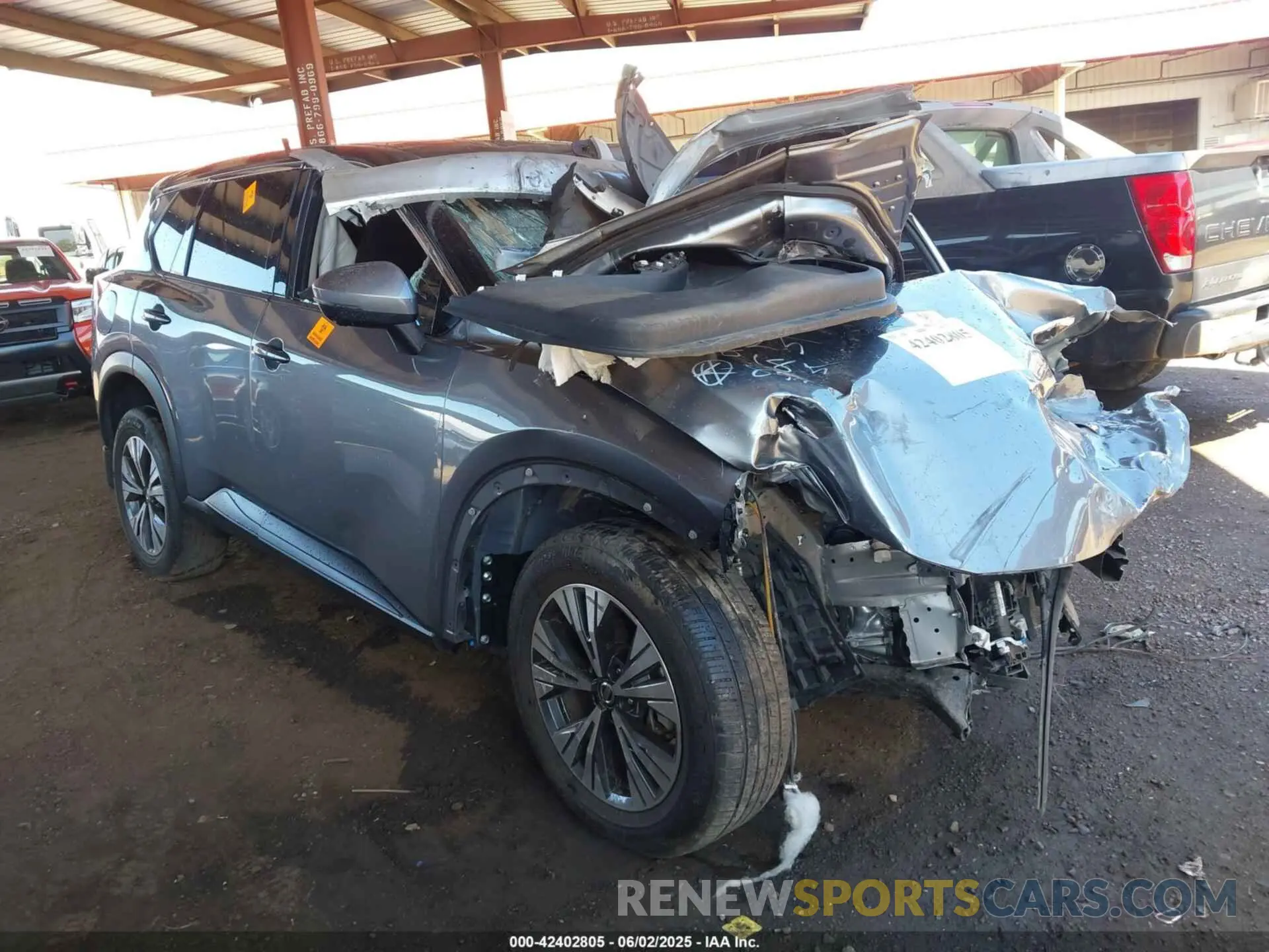 1 Photograph of a damaged car JN8AT3BA2MW018185 NISSAN ROGUE 2021