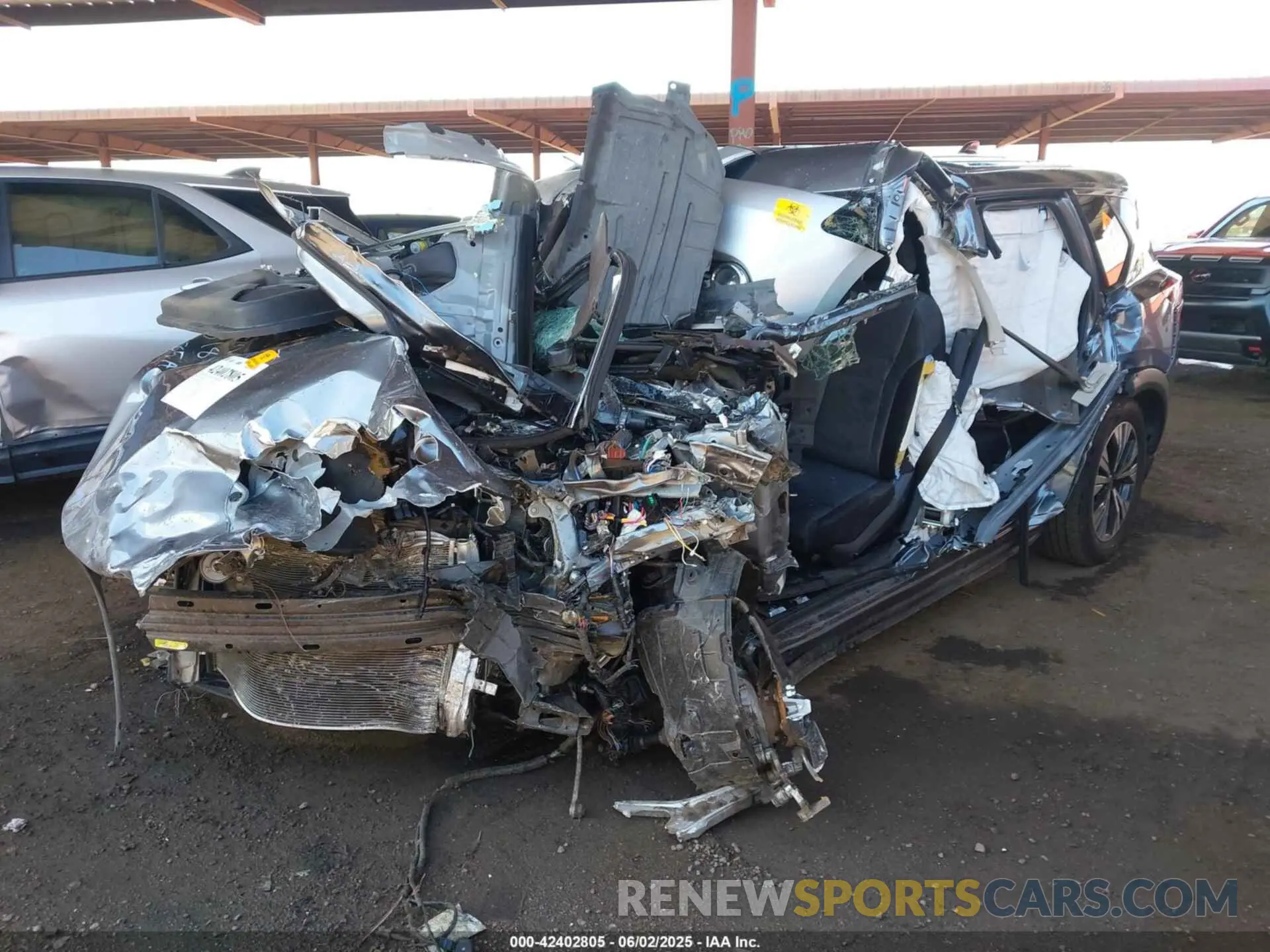 2 Photograph of a damaged car JN8AT3BA2MW018185 NISSAN ROGUE 2021