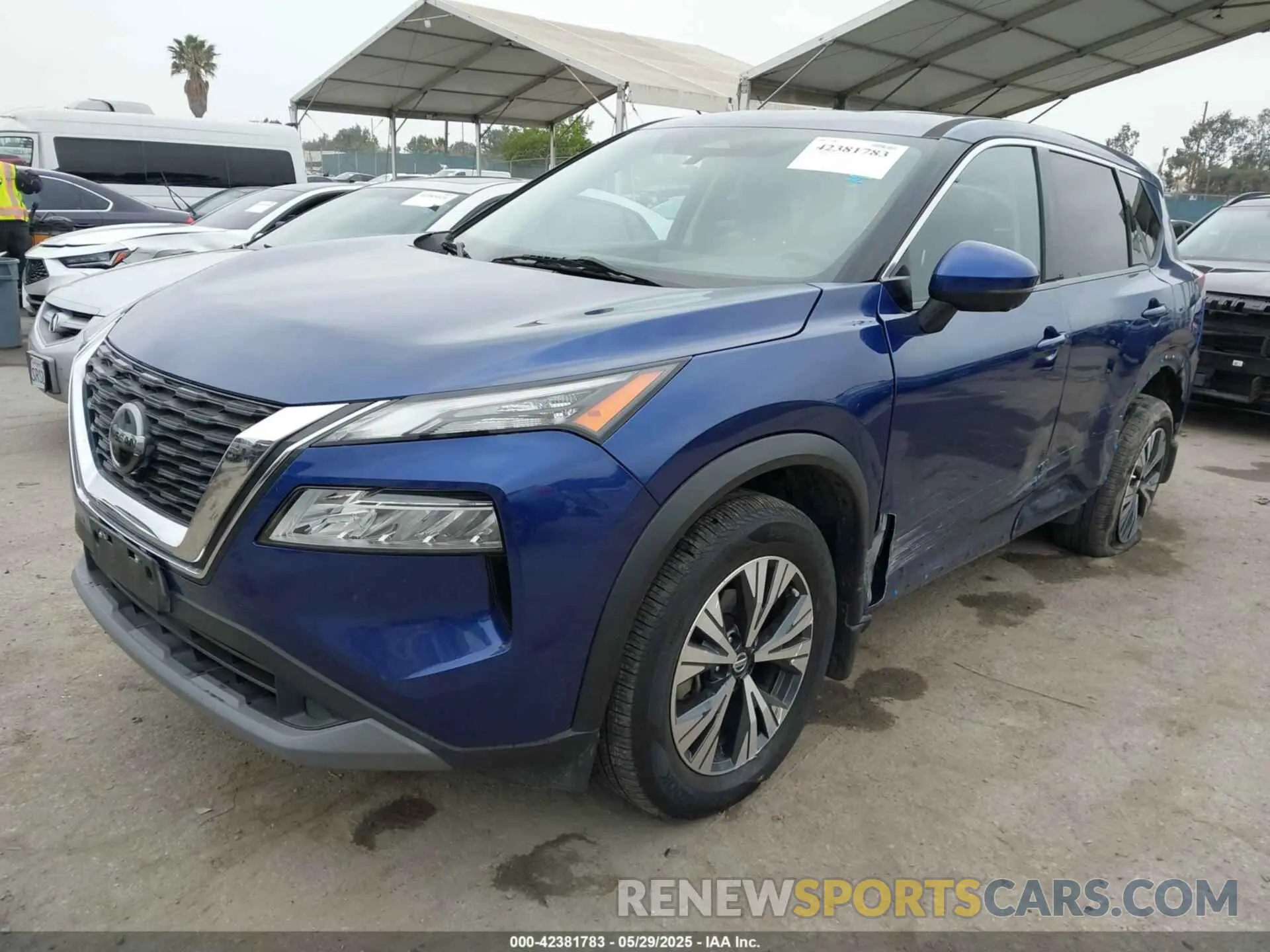 2 Photograph of a damaged car JN8AT3BA3MW011570 NISSAN ROGUE 2021