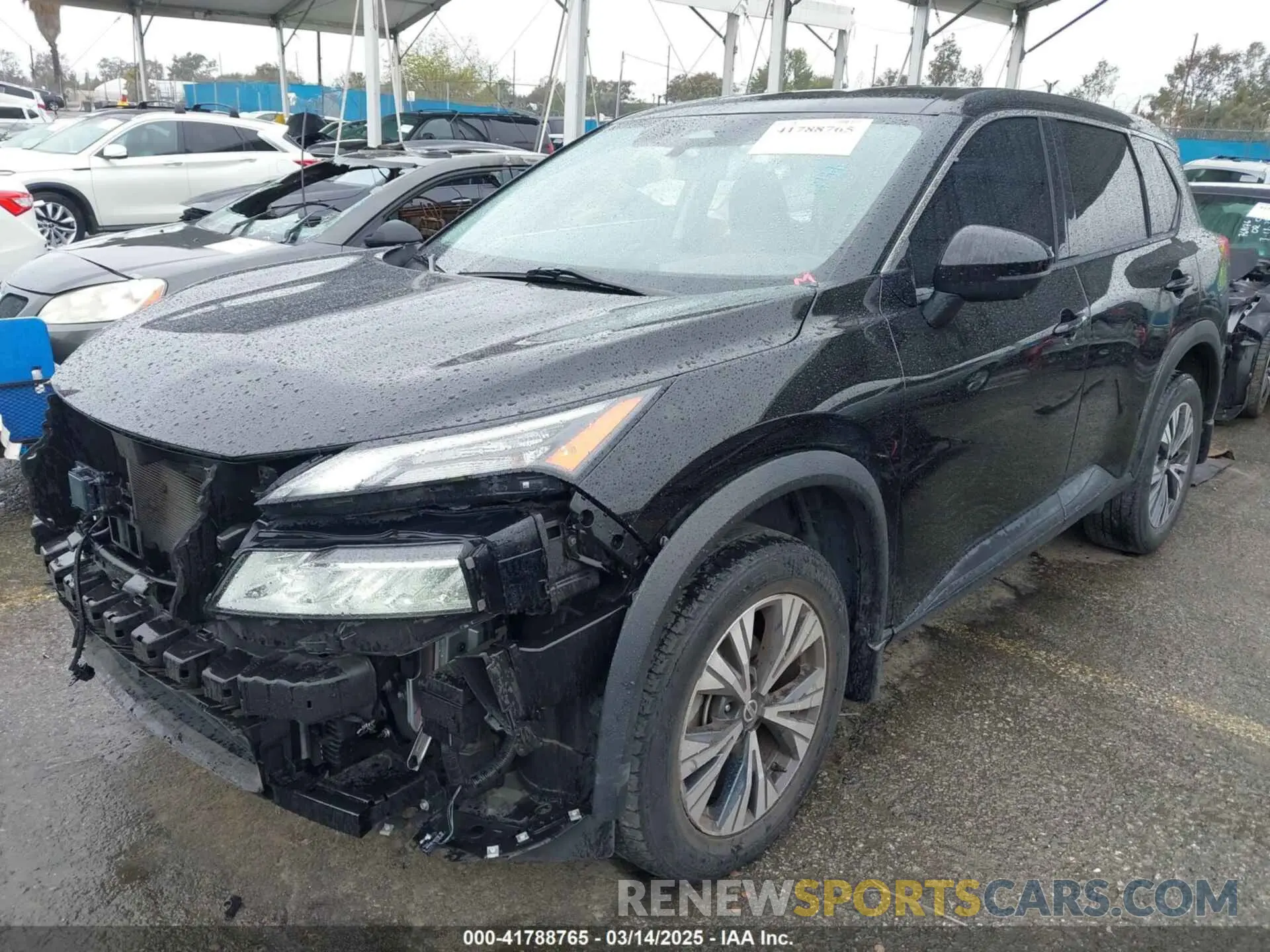 2 Photograph of a damaged car JN8AT3BA3MW025548 NISSAN ROGUE 2021