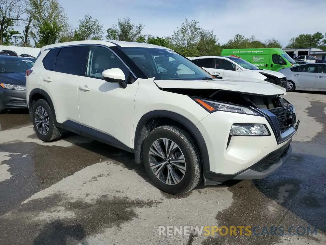 4 Photograph of a damaged car JN8AT3BA4MW012369 NISSAN ROGUE 2021