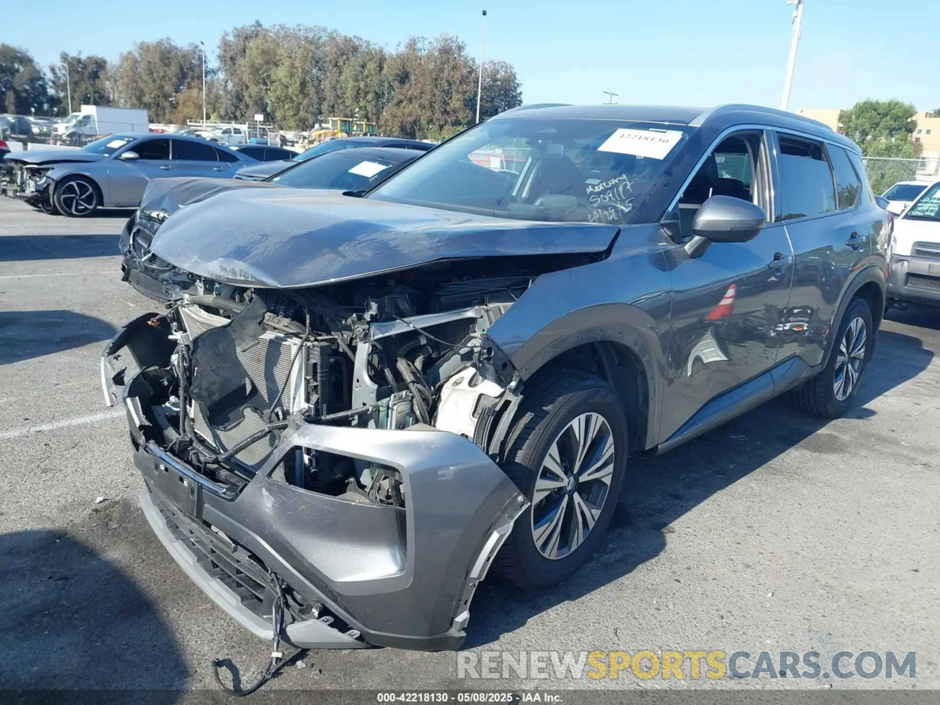 2 Photograph of a damaged car JN8AT3BA4MW022674 NISSAN ROGUE 2021