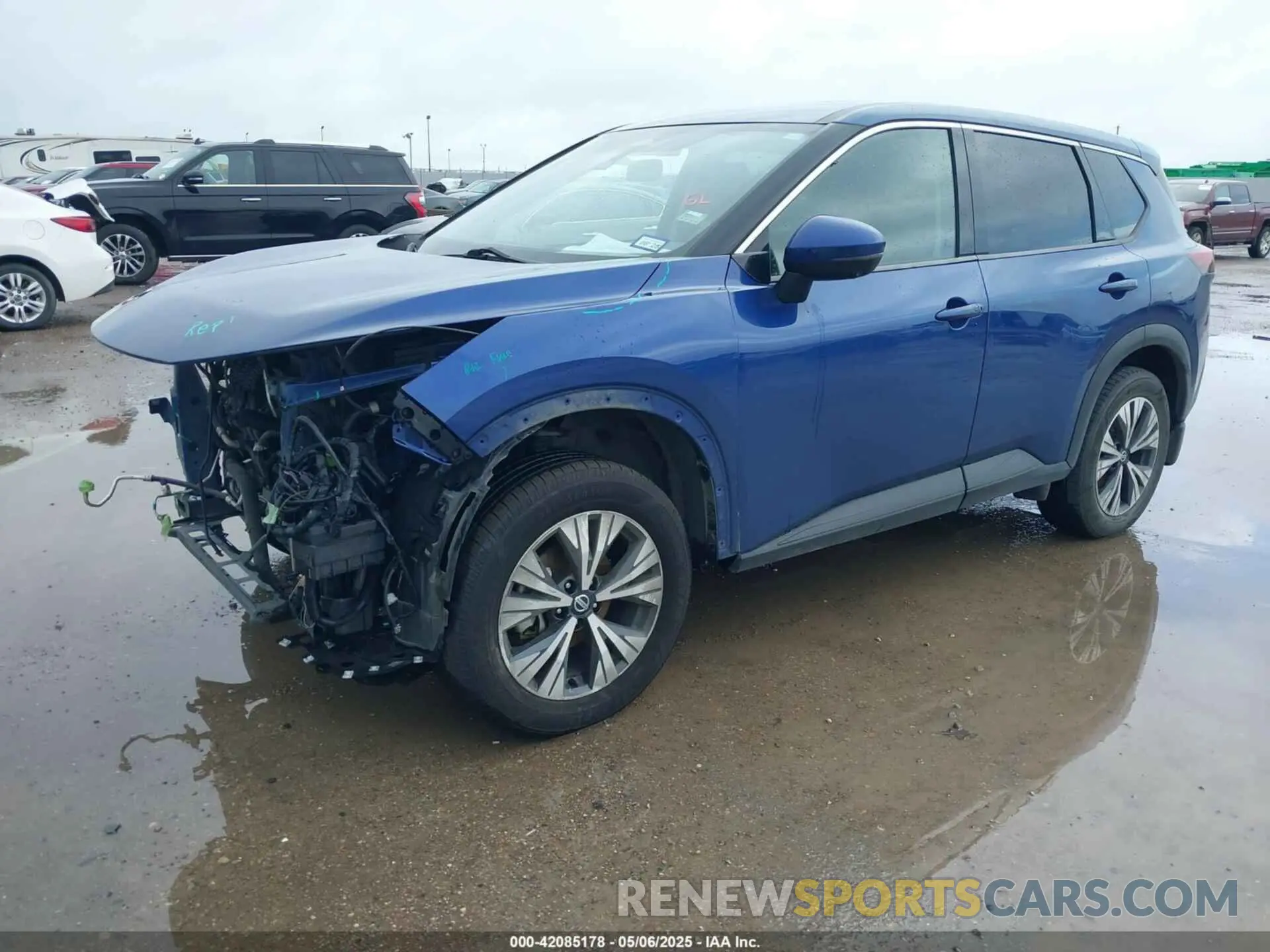 2 Photograph of a damaged car JN8AT3BA5MW010629 NISSAN ROGUE 2021