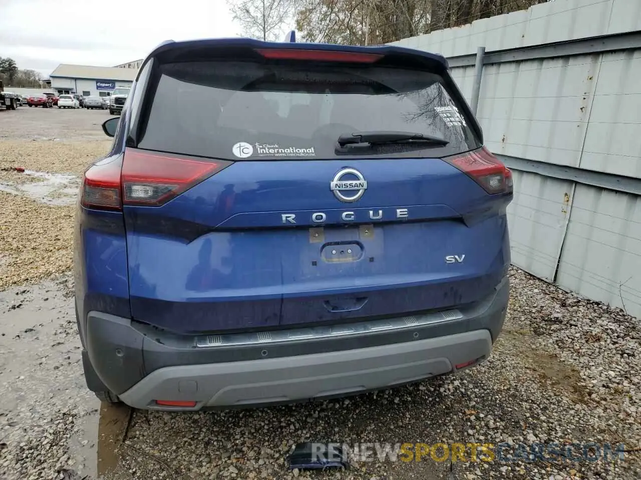 6 Photograph of a damaged car JN8AT3BA6MW003284 NISSAN ROGUE 2021