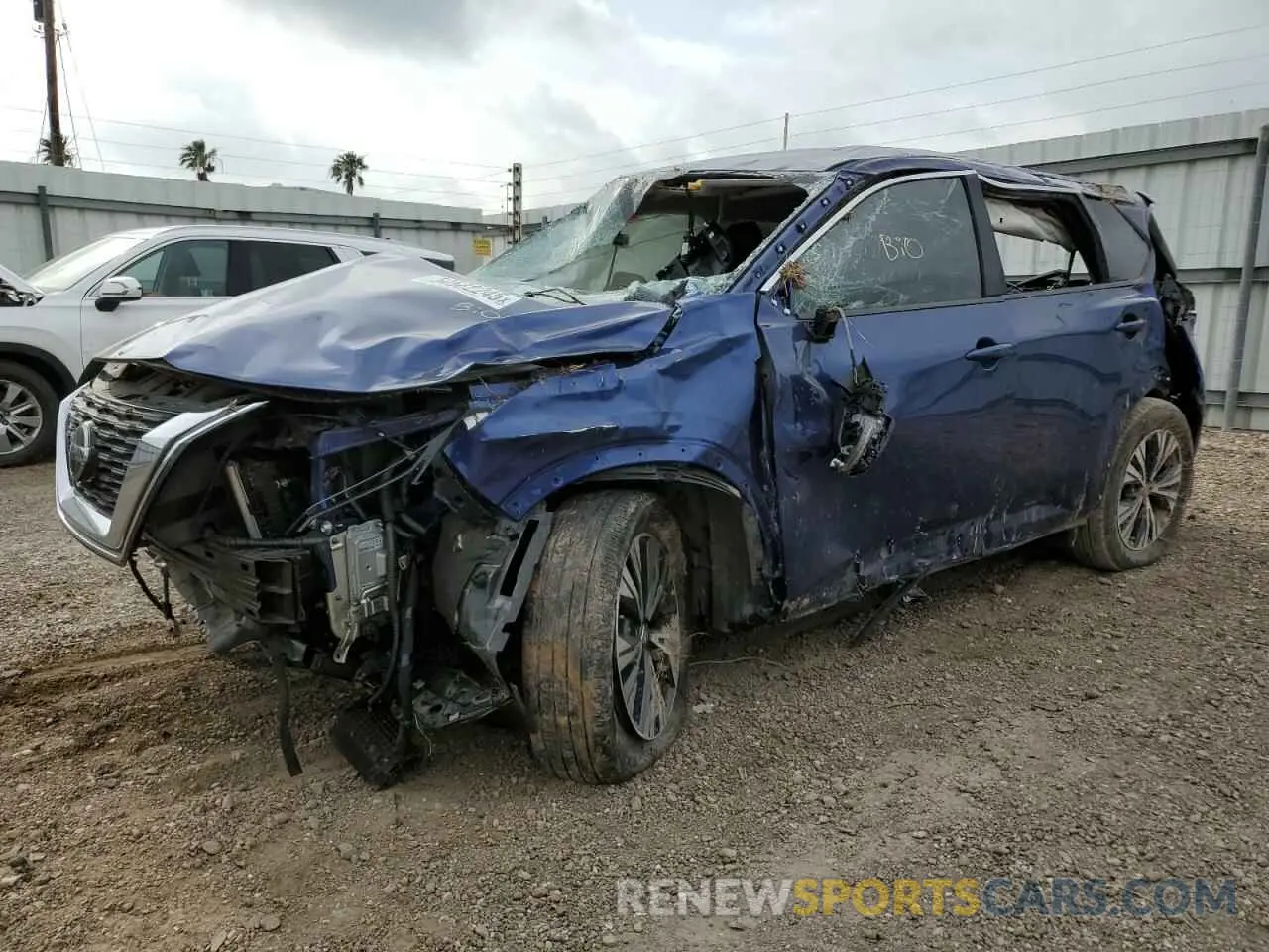 1 Photograph of a damaged car JN8AT3BA6MW010168 NISSAN ROGUE 2021