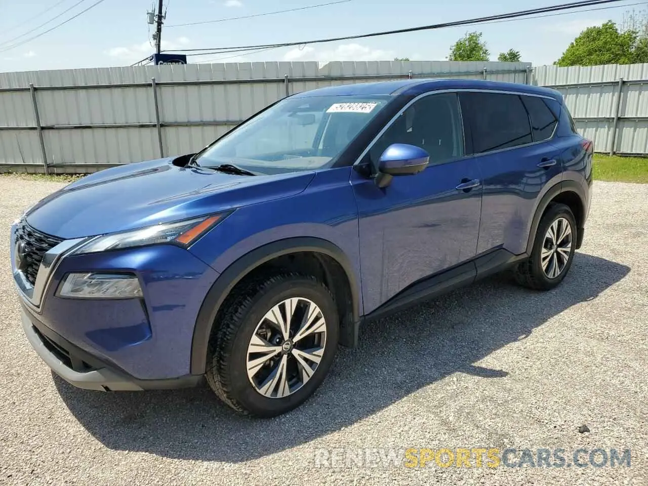 1 Photograph of a damaged car JN8AT3BA6MW011806 NISSAN ROGUE 2021