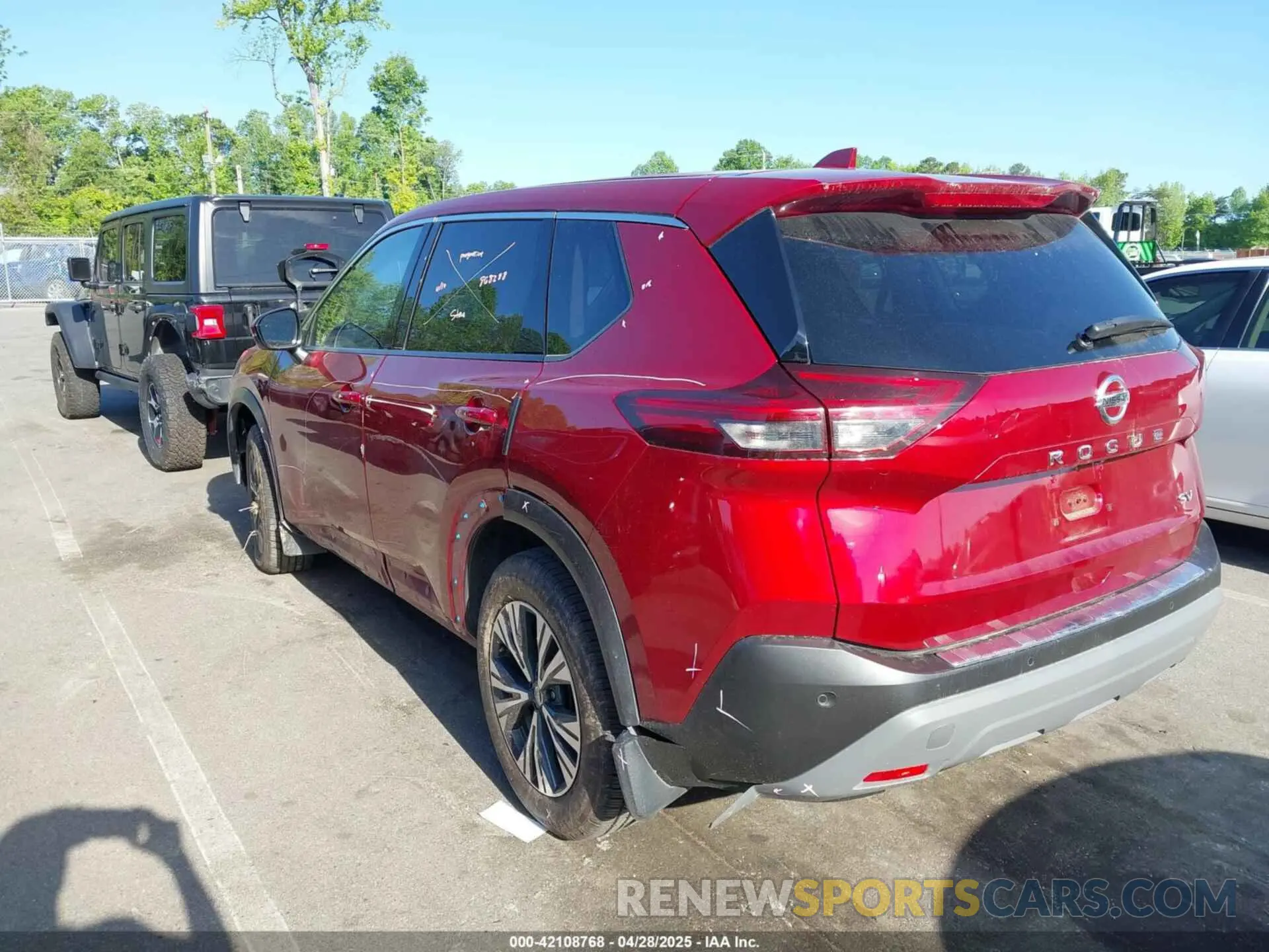 3 Photograph of a damaged car JN8AT3BA7MW008431 NISSAN ROGUE 2021