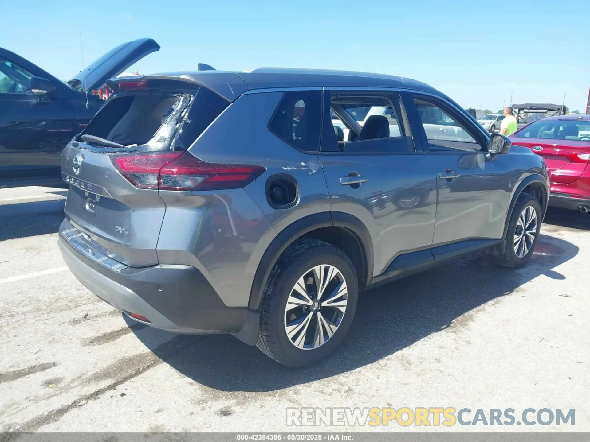 4 Photograph of a damaged car JN8AT3BA7MW016707 NISSAN ROGUE 2021