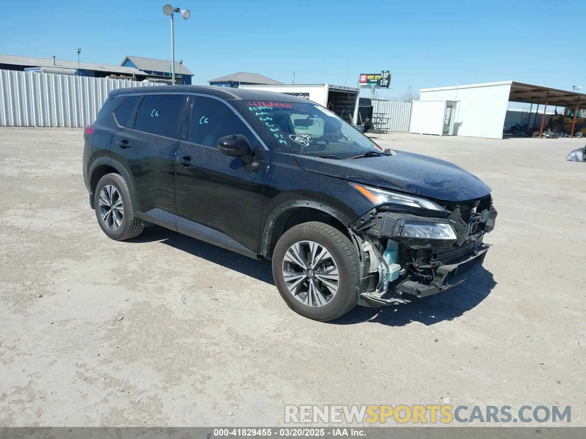 1 Photograph of a damaged car JN8AT3BA7MW021938 NISSAN ROGUE 2021