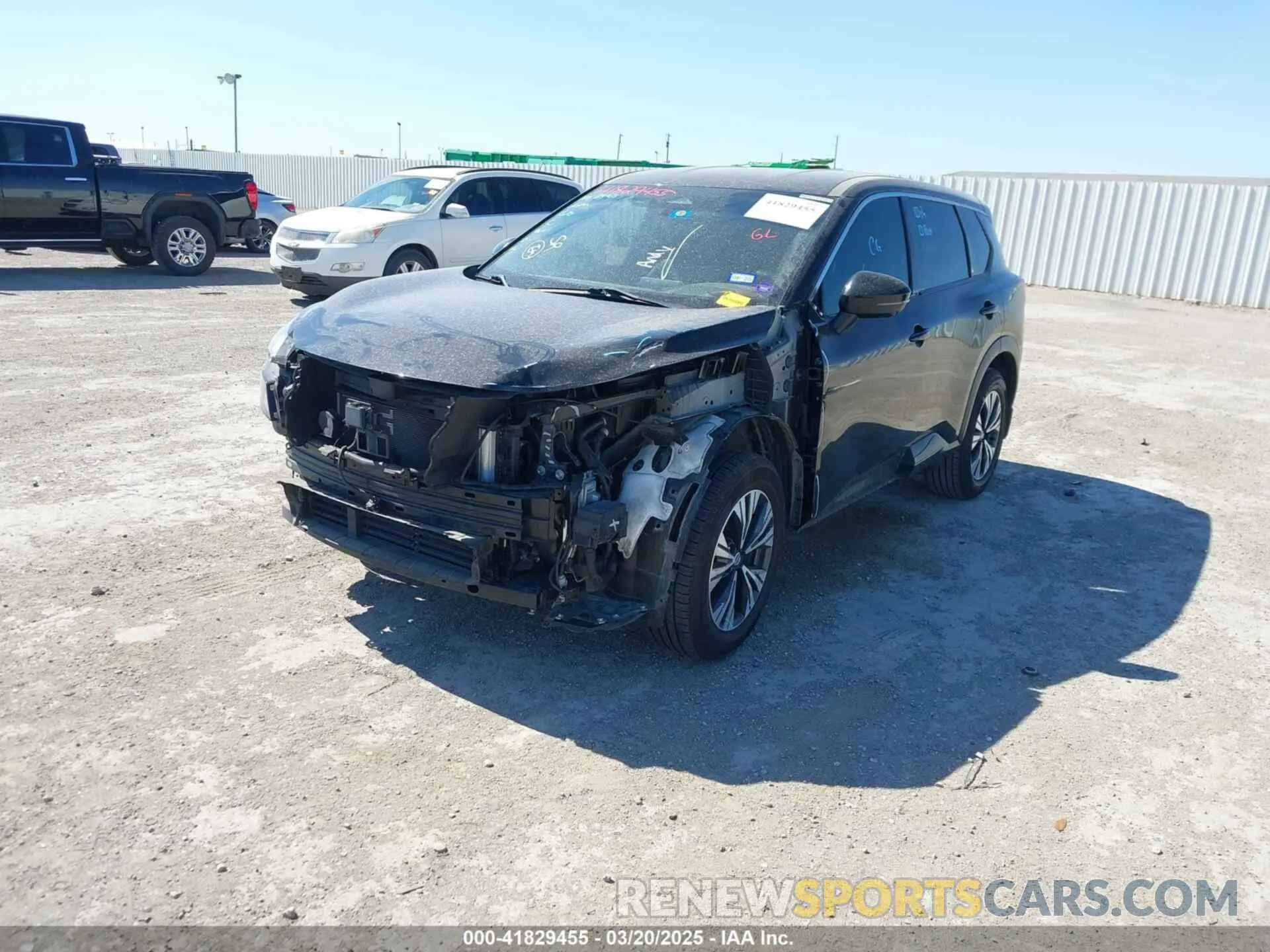 2 Photograph of a damaged car JN8AT3BA7MW021938 NISSAN ROGUE 2021