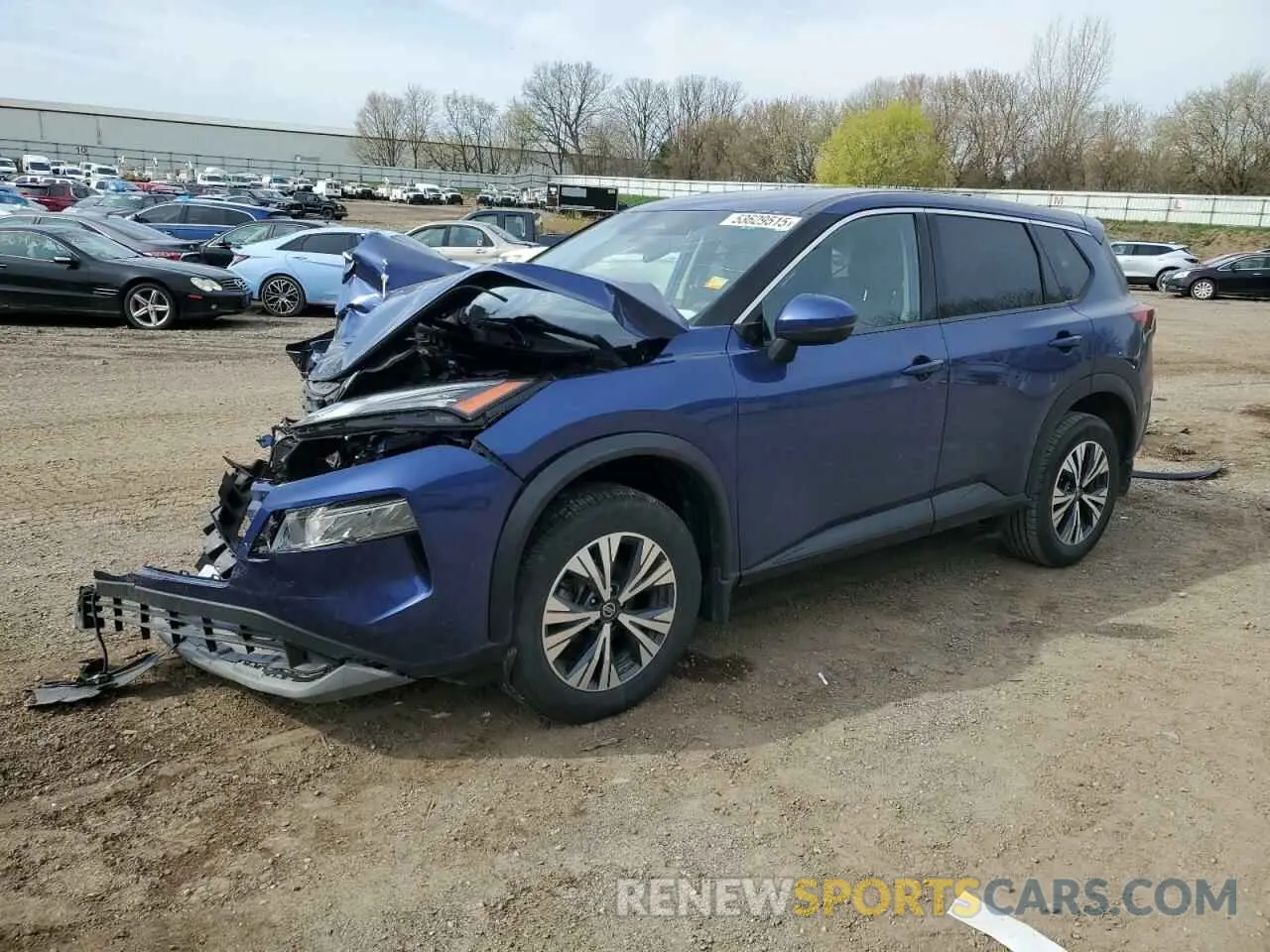 1 Photograph of a damaged car JN8AT3BA8MW007546 NISSAN ROGUE 2021