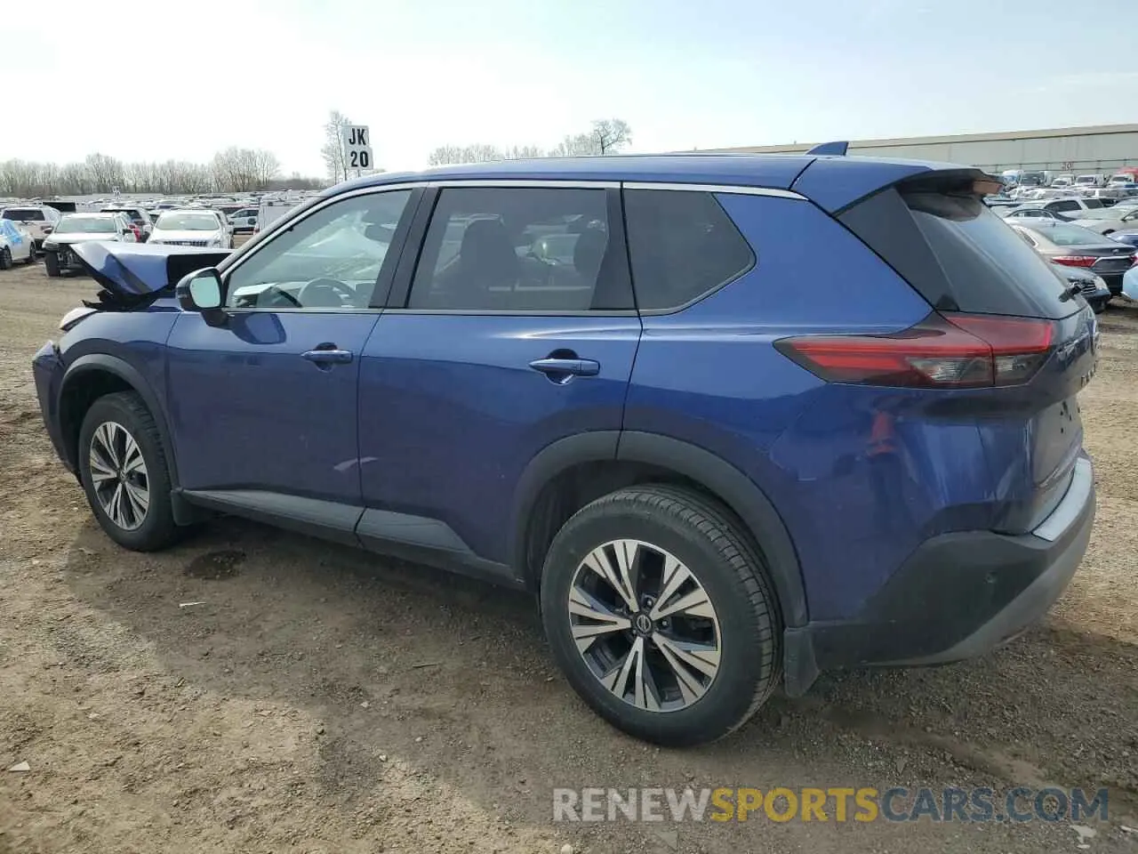 2 Photograph of a damaged car JN8AT3BA8MW007546 NISSAN ROGUE 2021