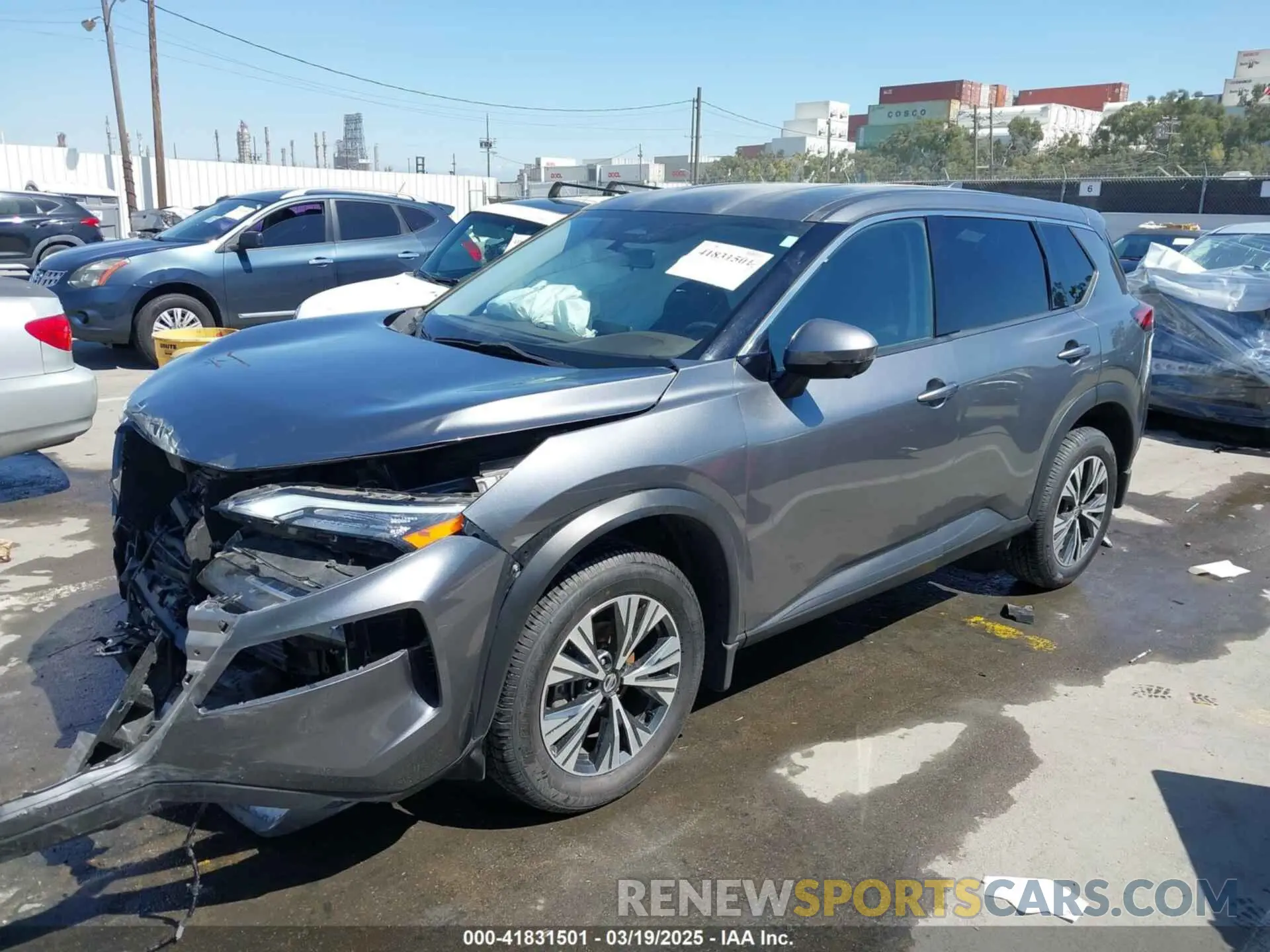 2 Photograph of a damaged car JN8AT3BA8MW018045 NISSAN ROGUE 2021