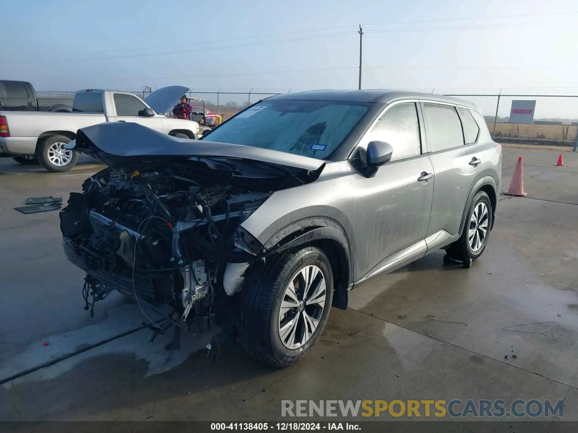 2 Photograph of a damaged car JN8AT3BA8MW022225 NISSAN ROGUE 2021