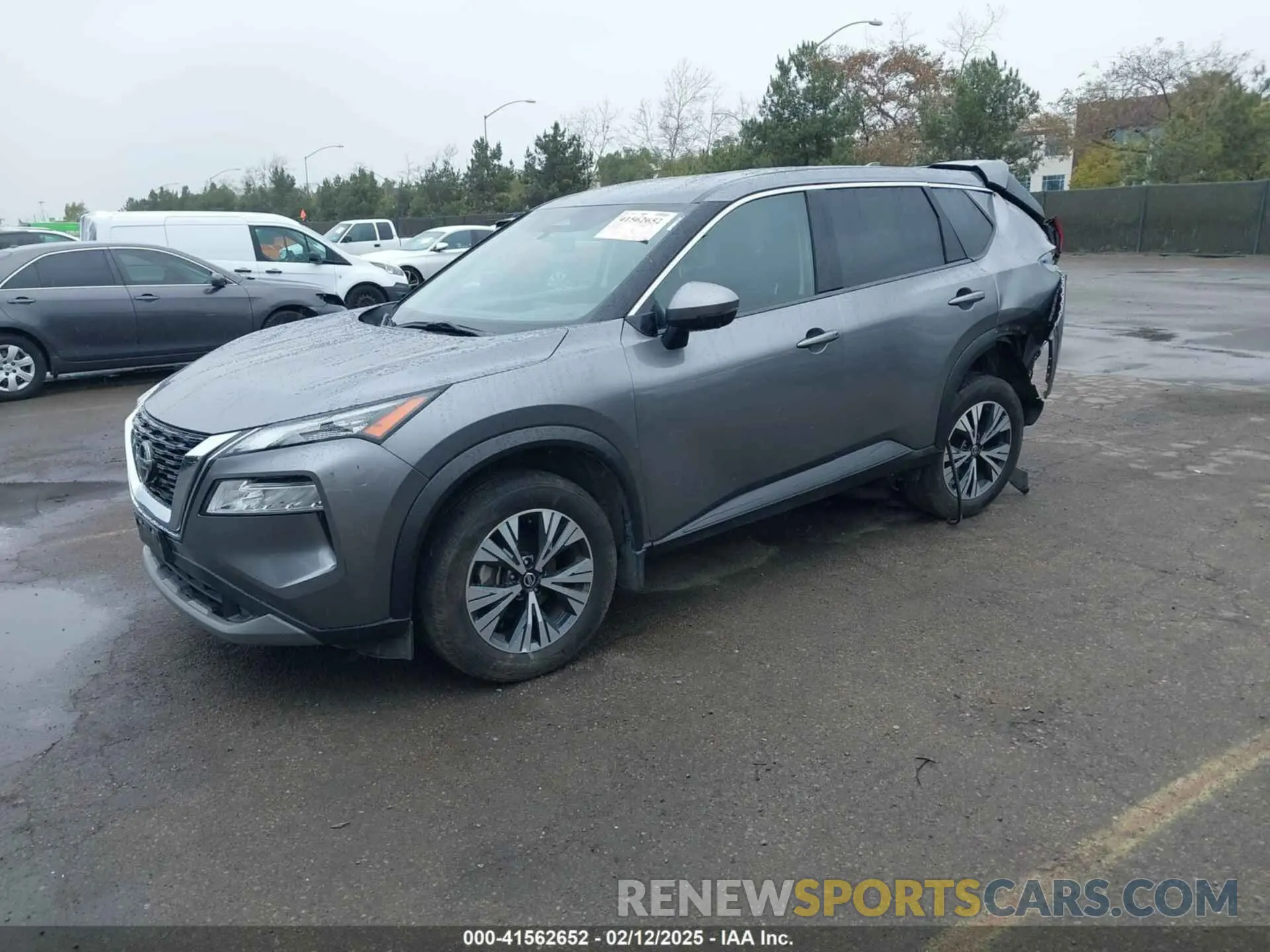 2 Photograph of a damaged car JN8AT3BA8MW025576 NISSAN ROGUE 2021