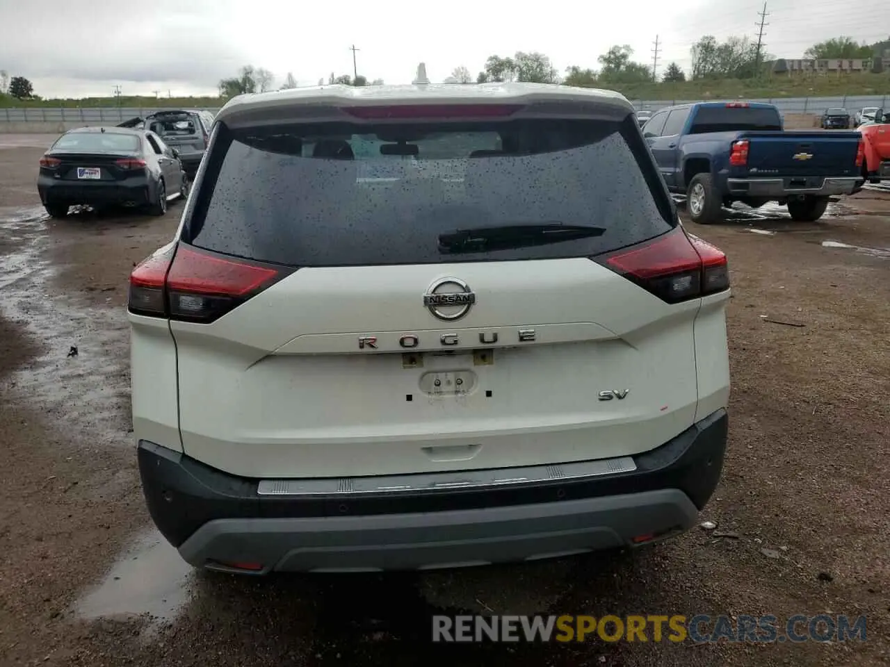 6 Photograph of a damaged car JN8AT3BA9MW013338 NISSAN ROGUE 2021